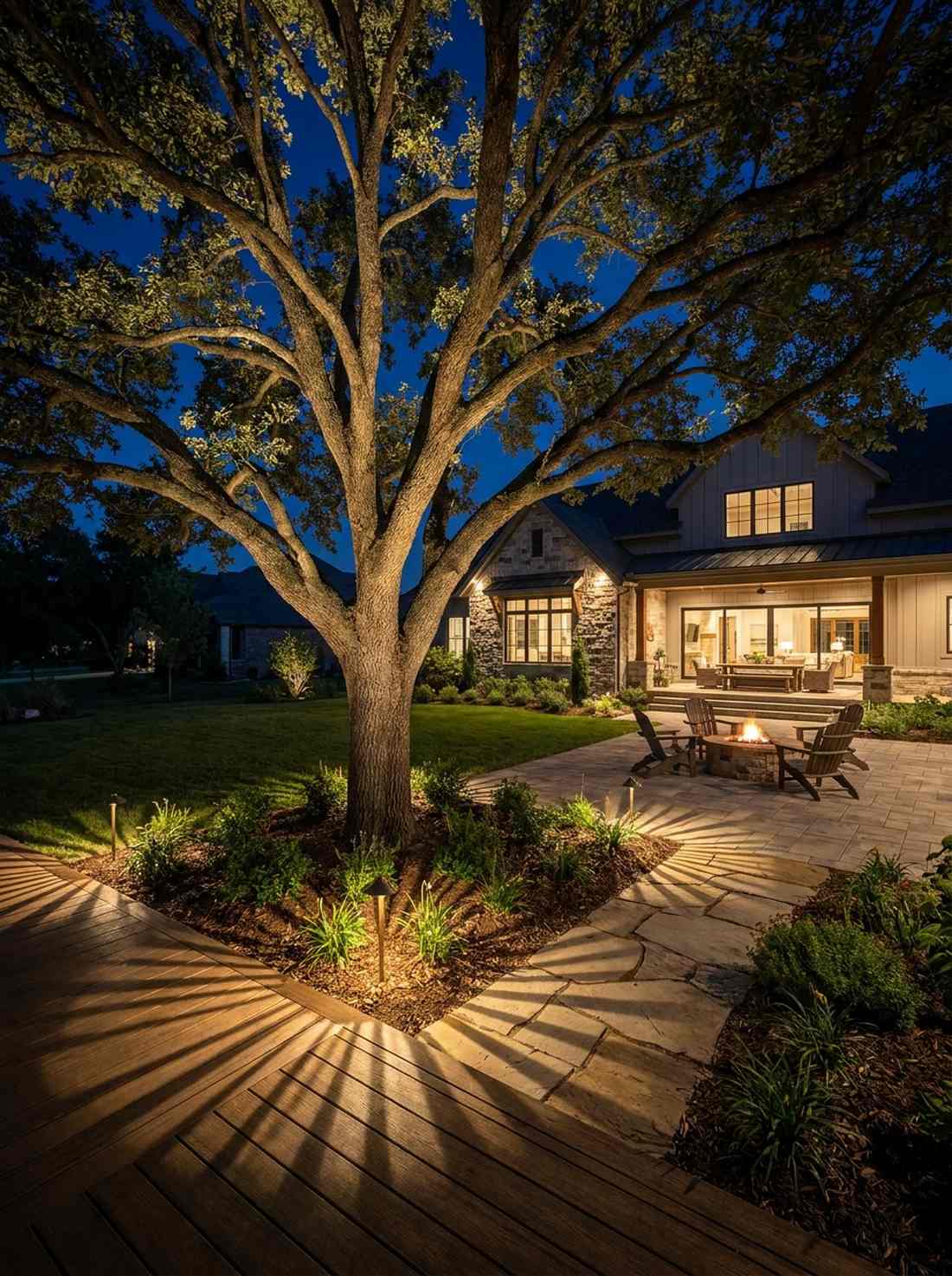 uplighting specimen trees