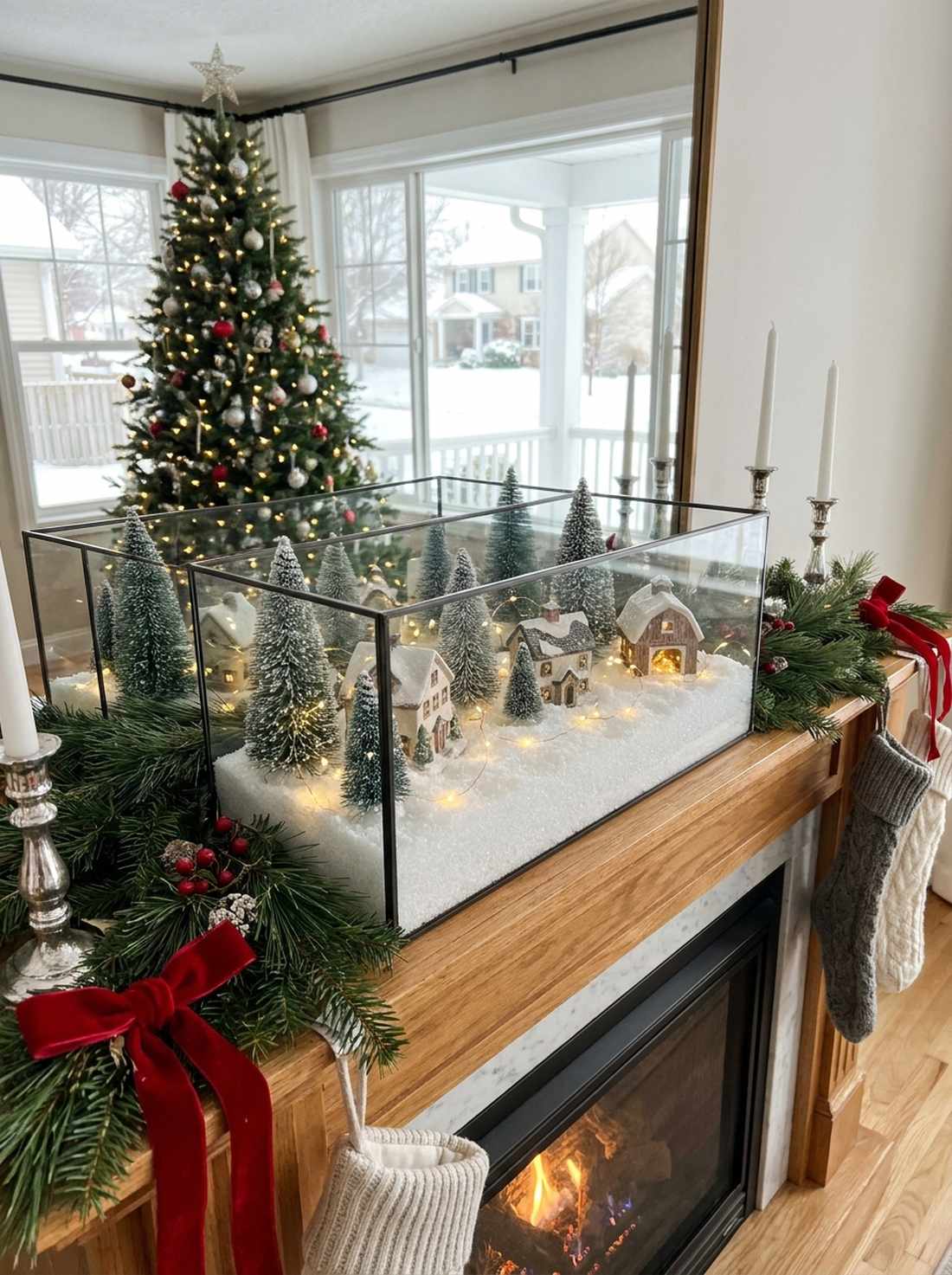 winter snow village