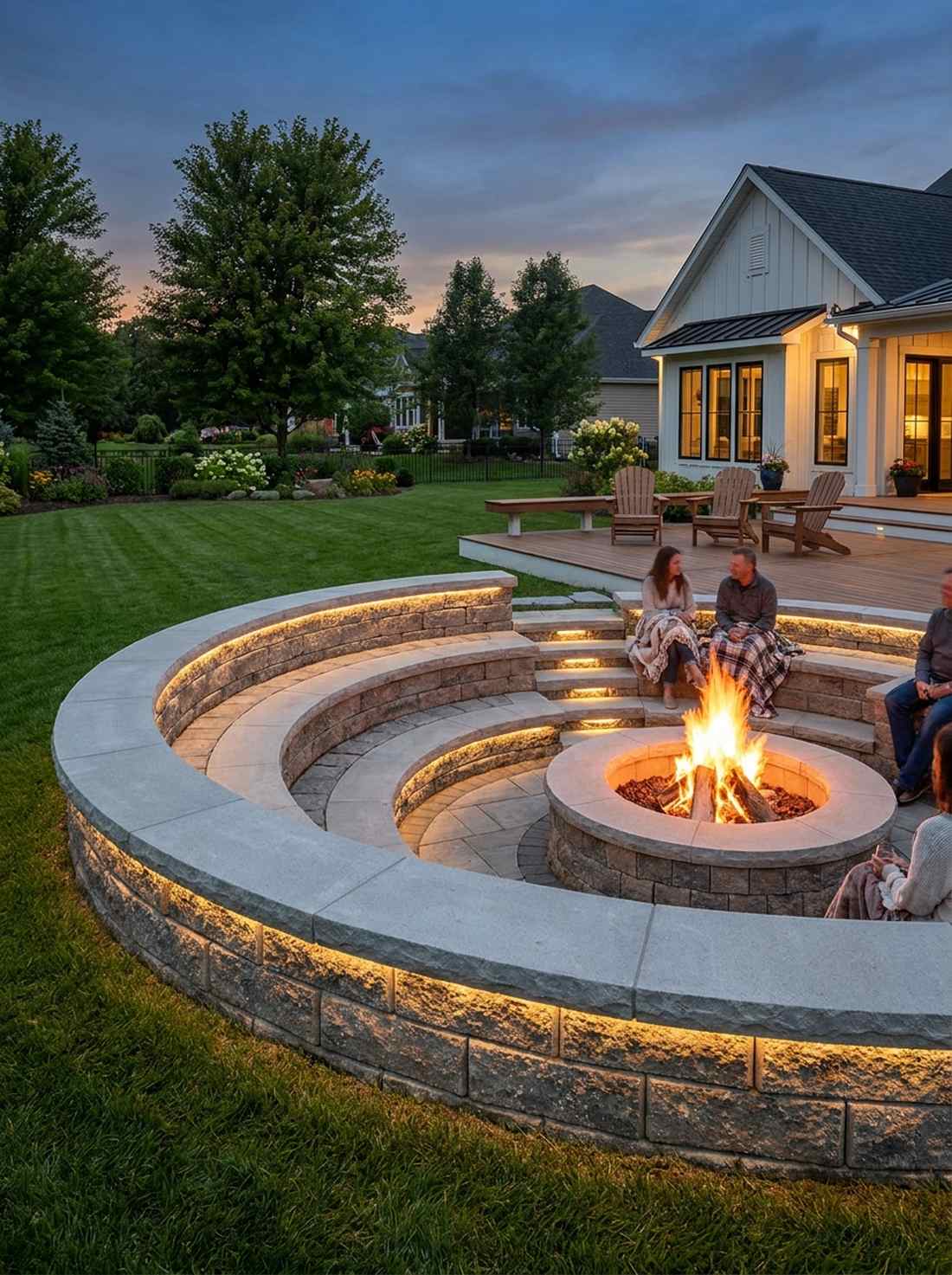 amphitheater seating terraces