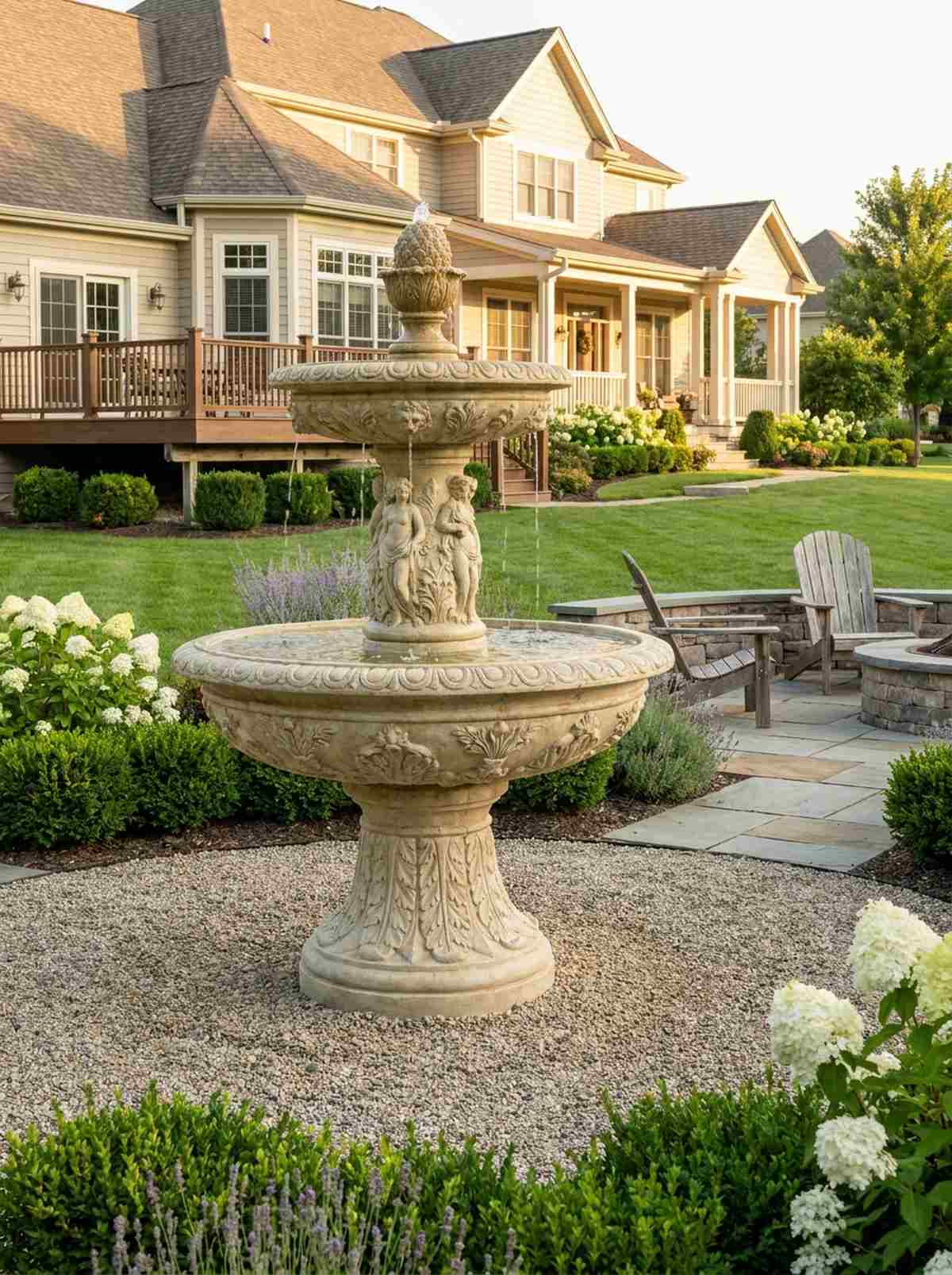 cast stone fountain basins