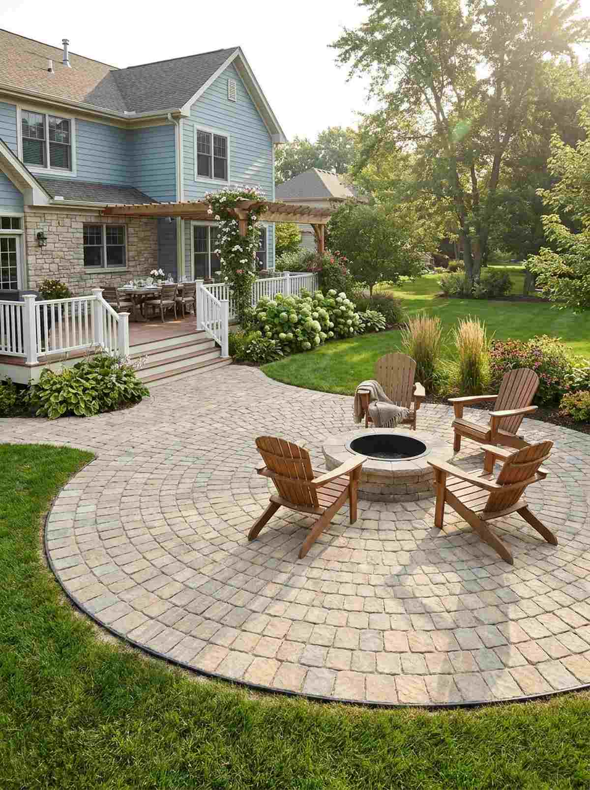 circular paving patterns
