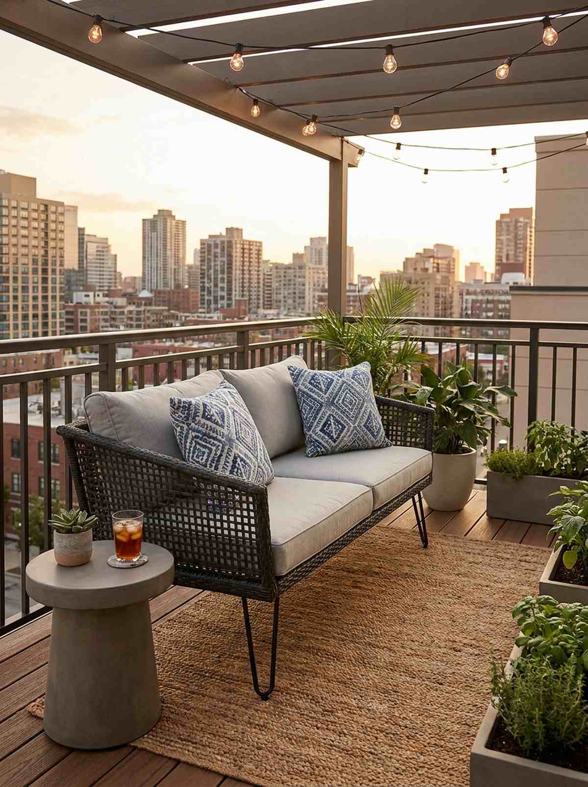 compact outdoor loveseat