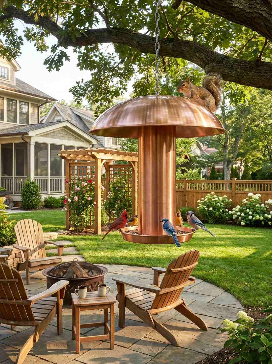 hanging bird feeders