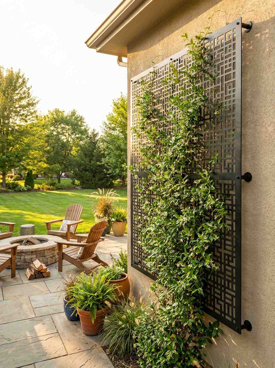 metal trellis panels