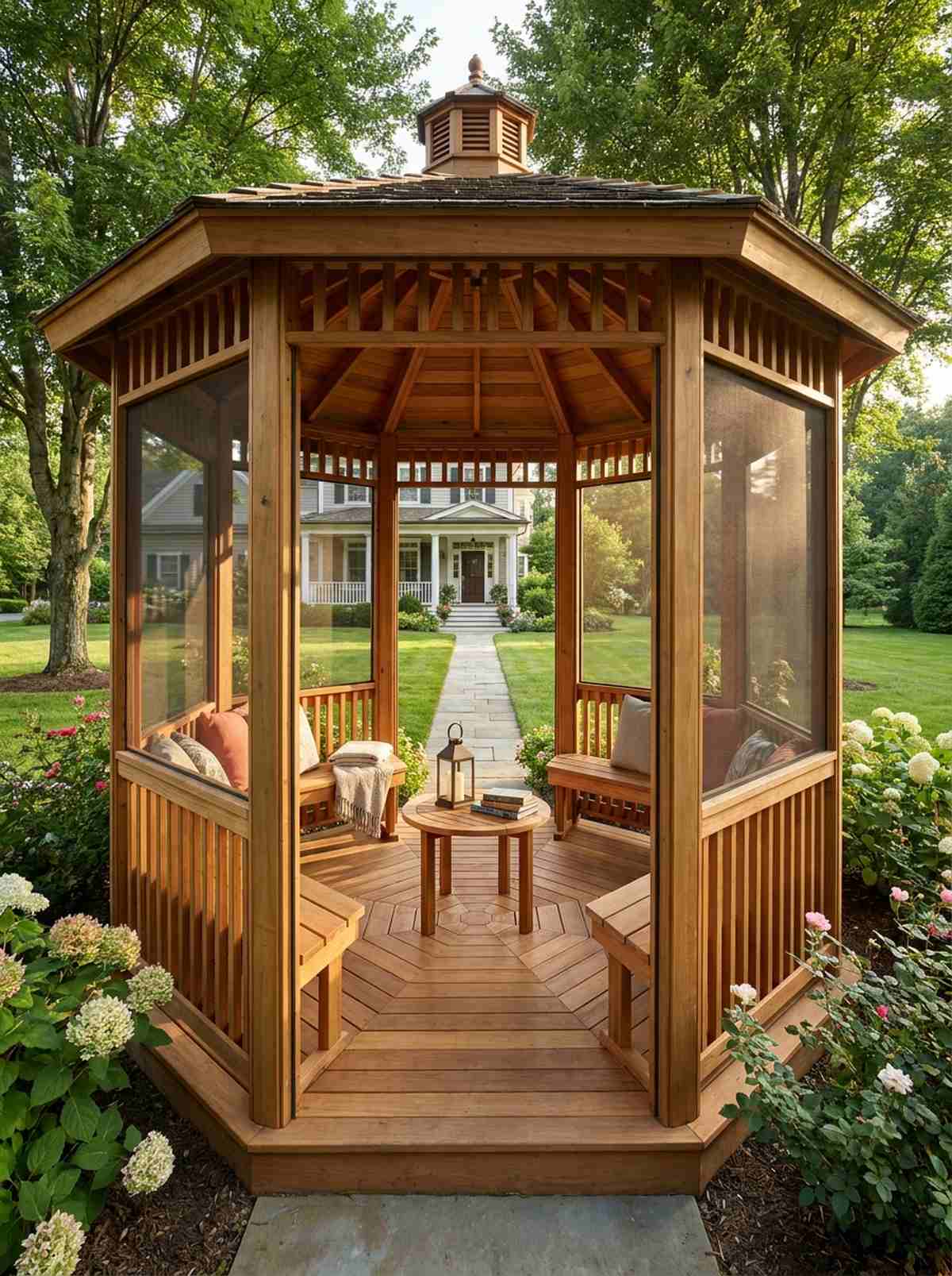 octagonal gazebo pavilion