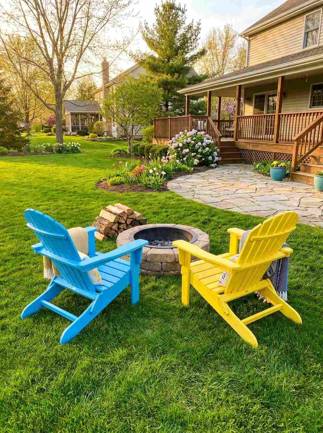 painted adirondack chairs