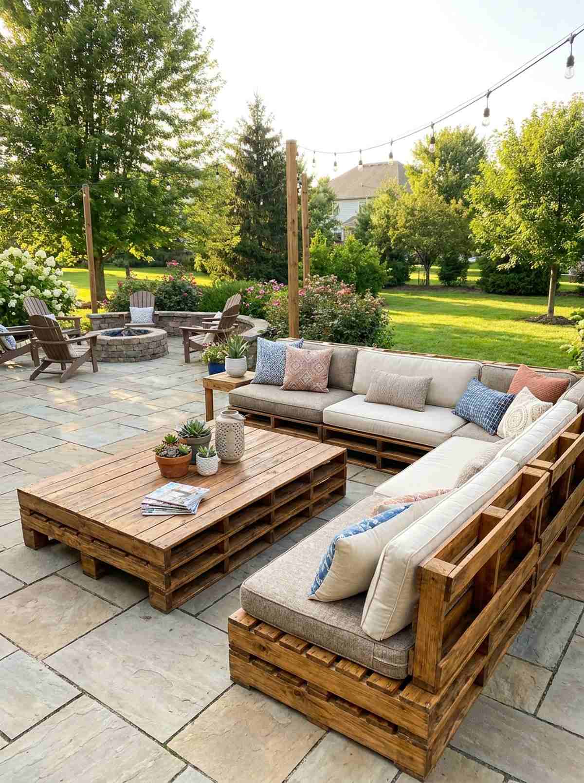 pallet wood sectional