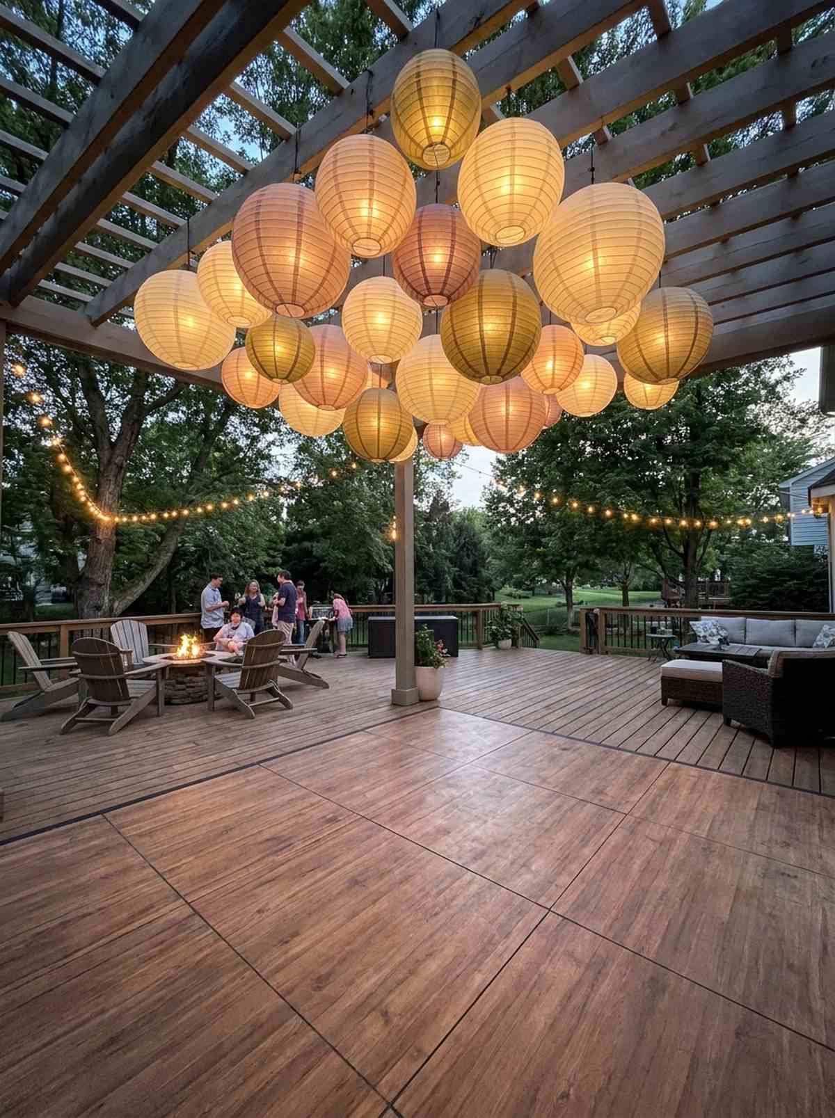paper lantern clusters