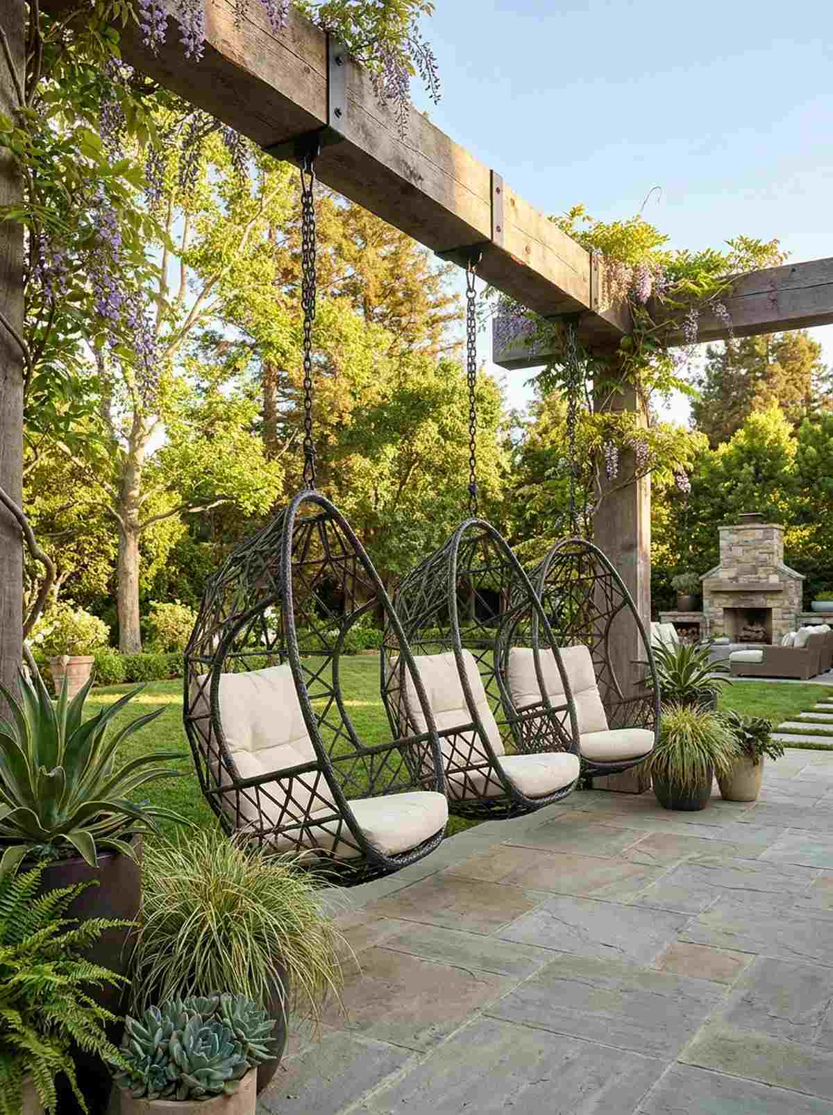 pod chair cluster for individual retreats