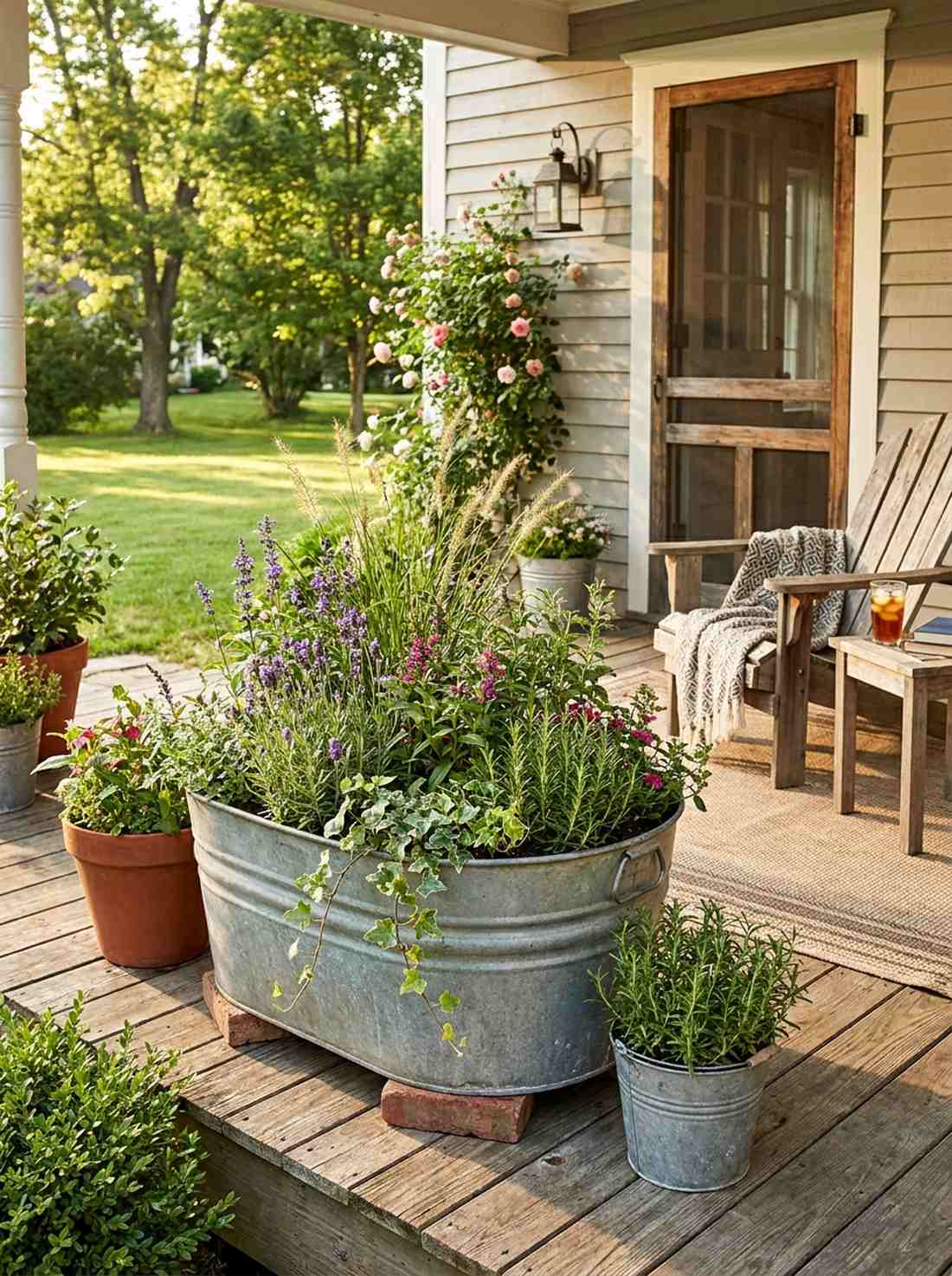repurposed container gardens