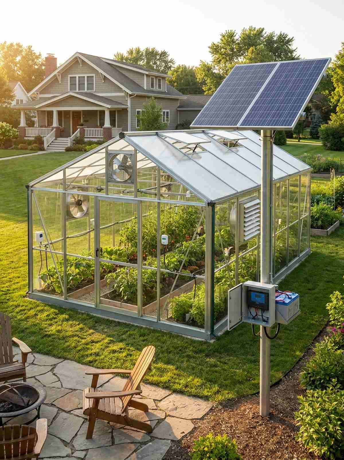 solar powered automated greenhouse