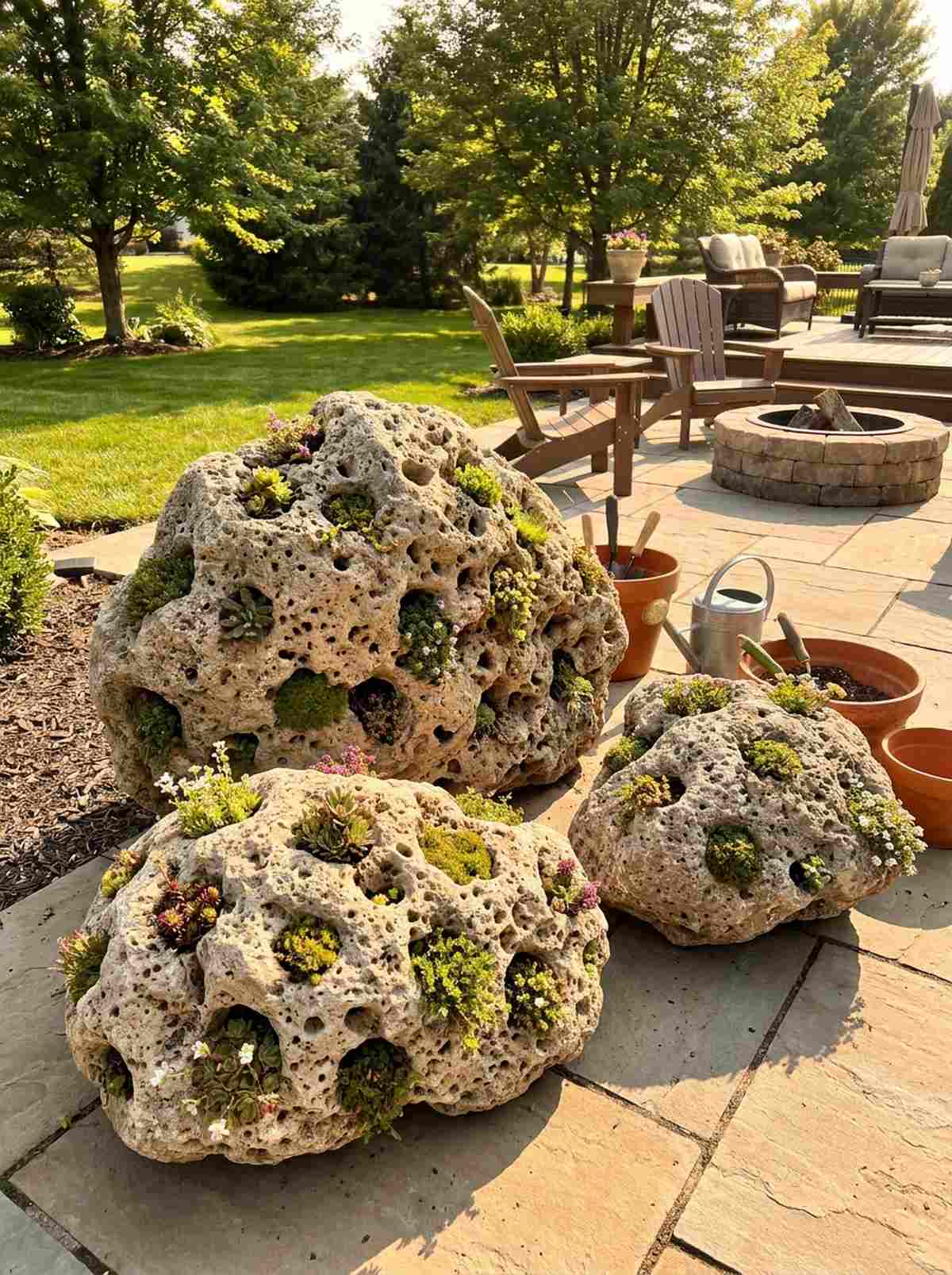tufa stone planting