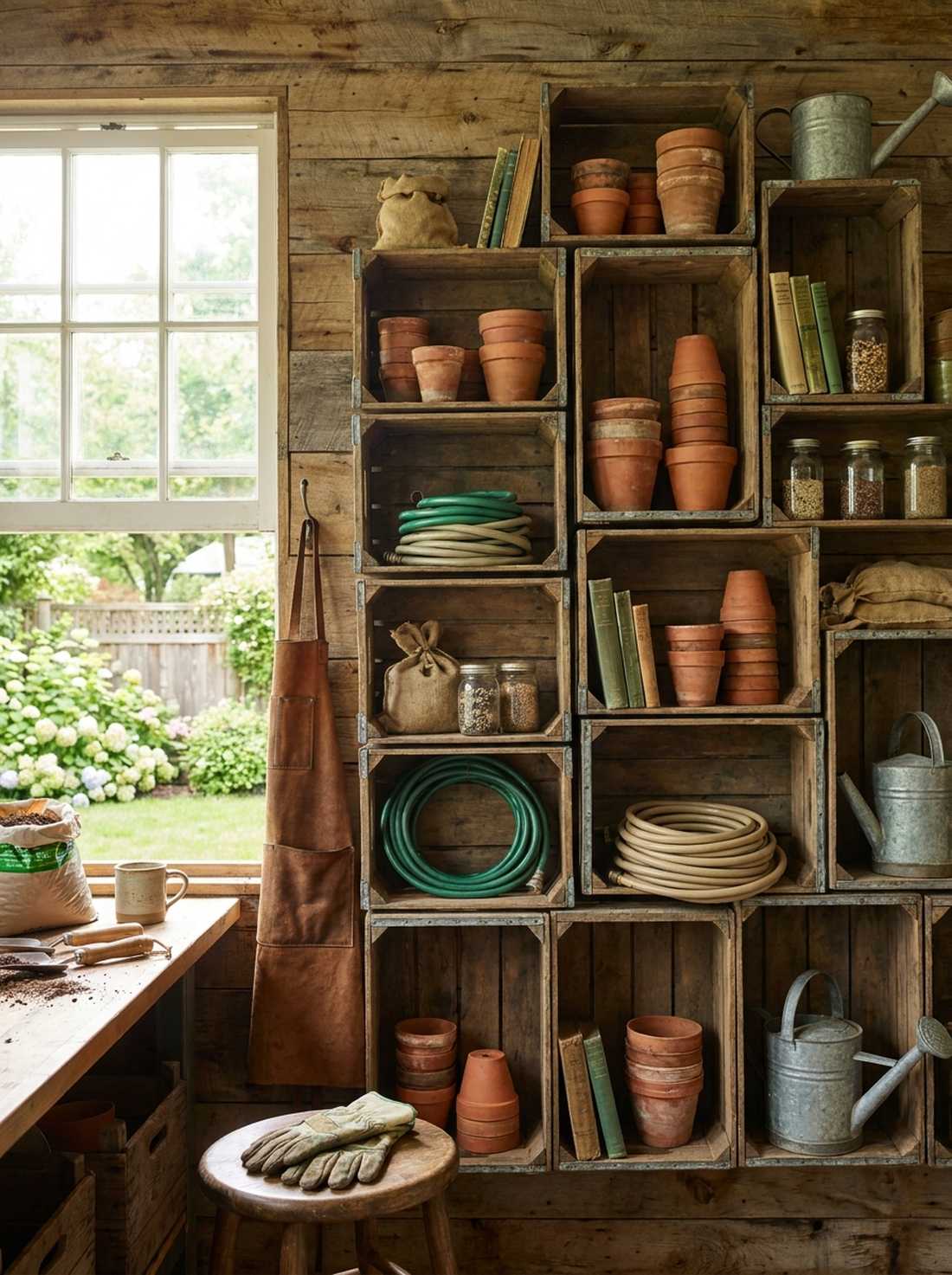 wooden crate storage