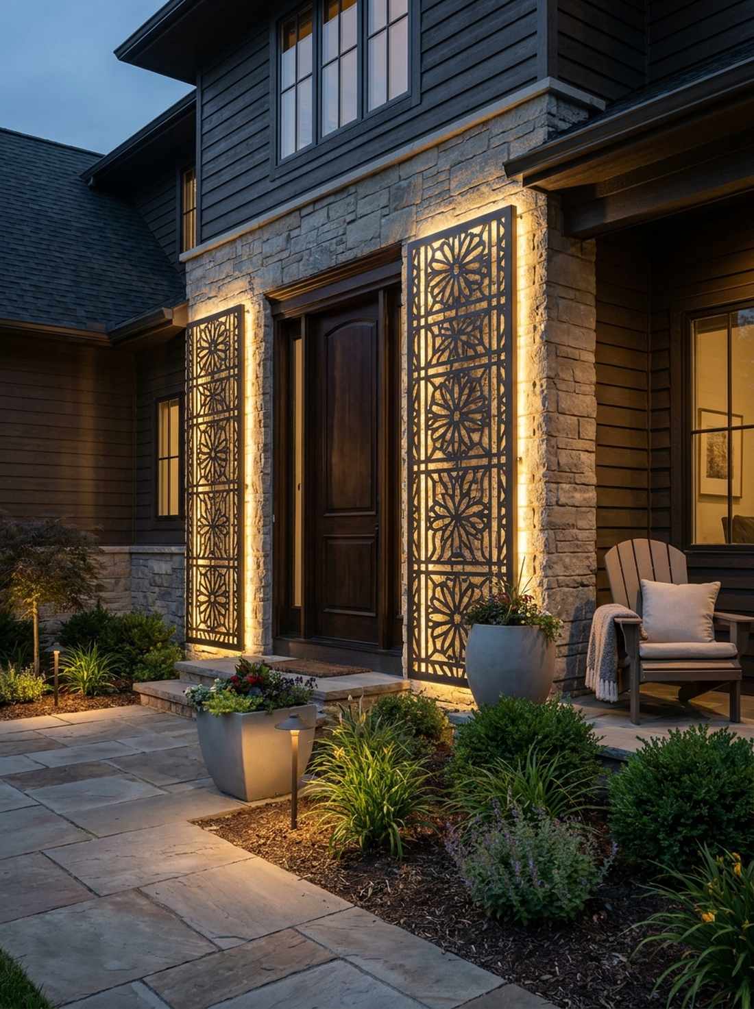 backlit metal screen panels