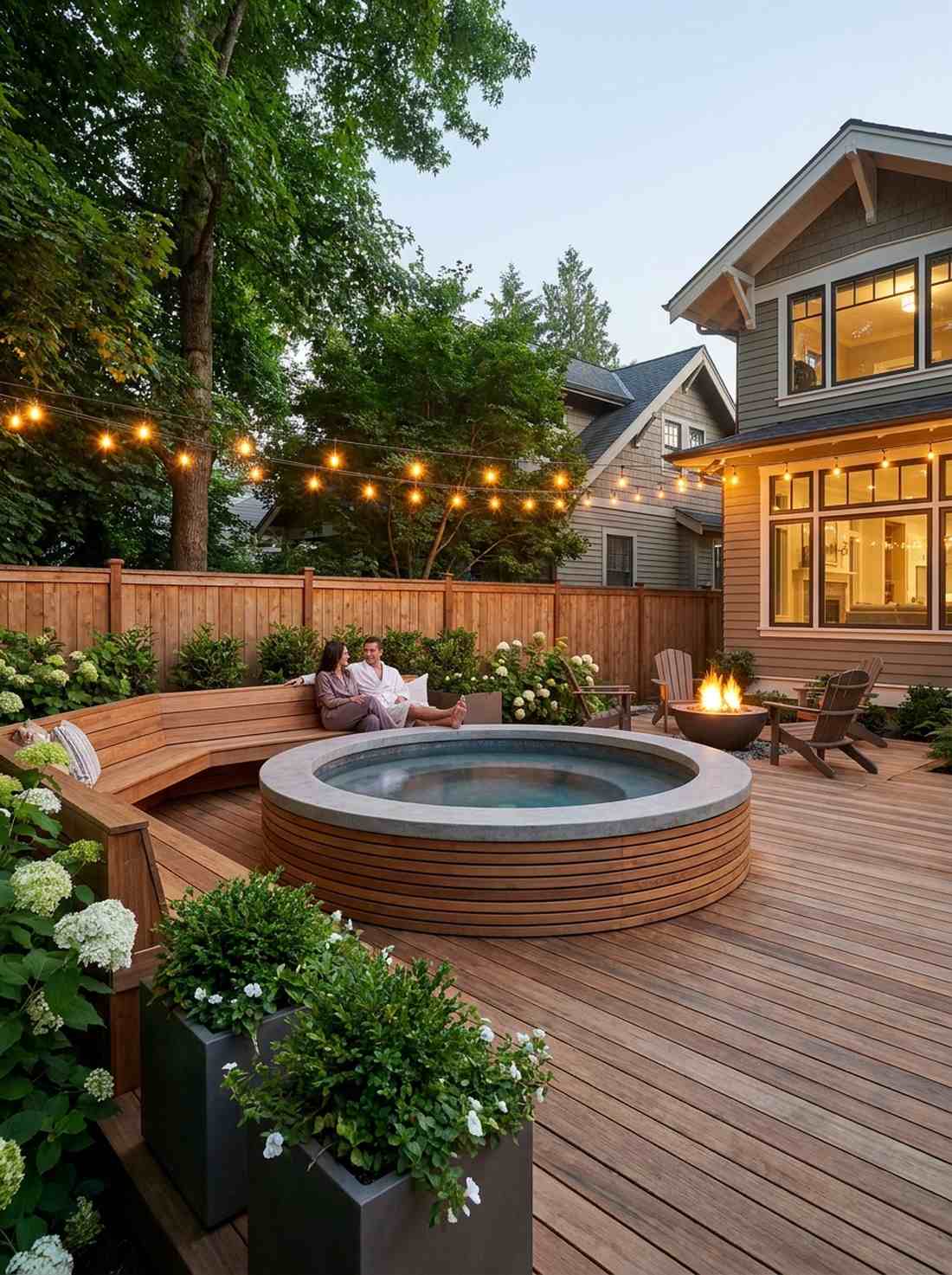 circular soaking pools