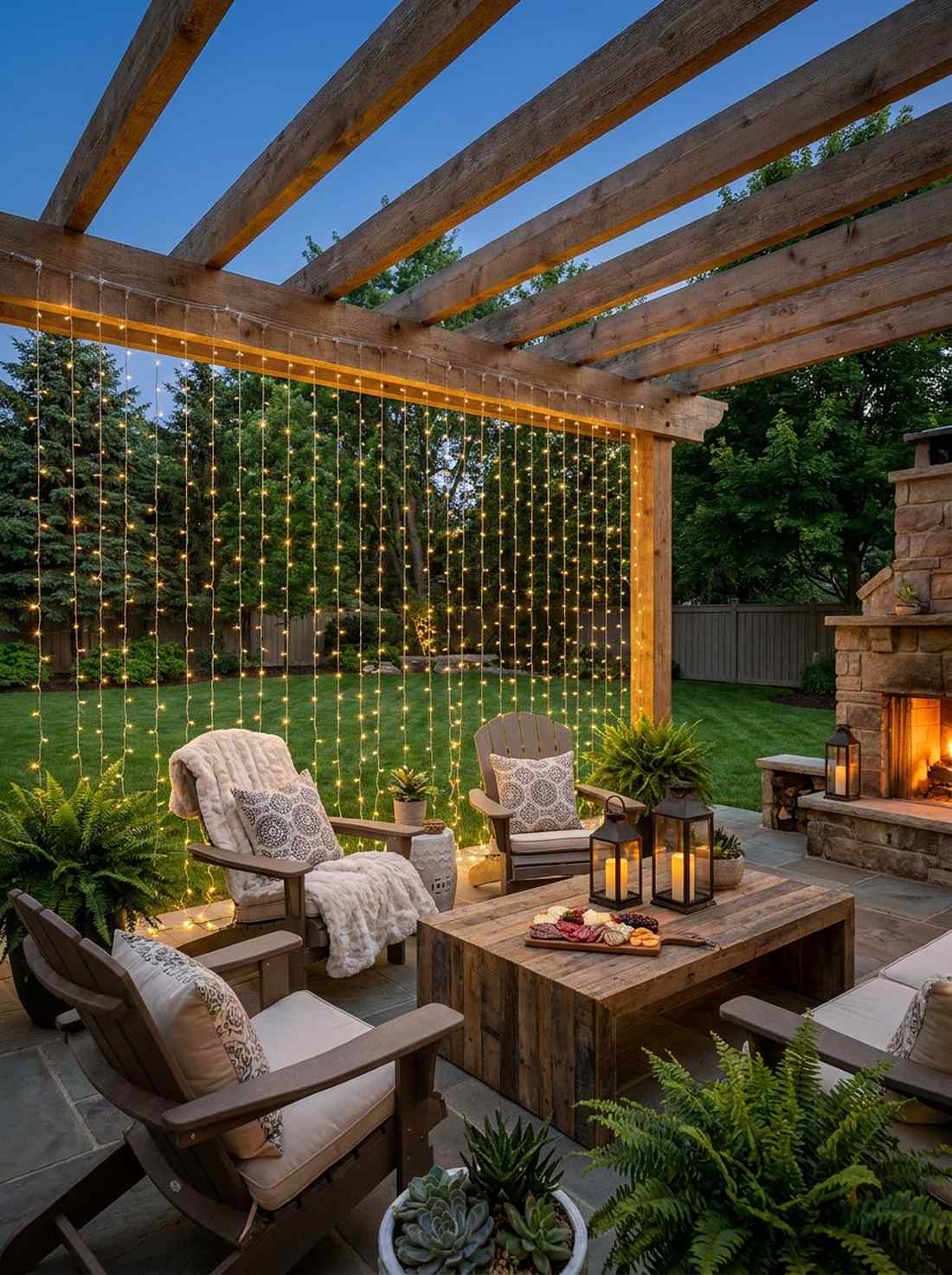 fairy light curtains