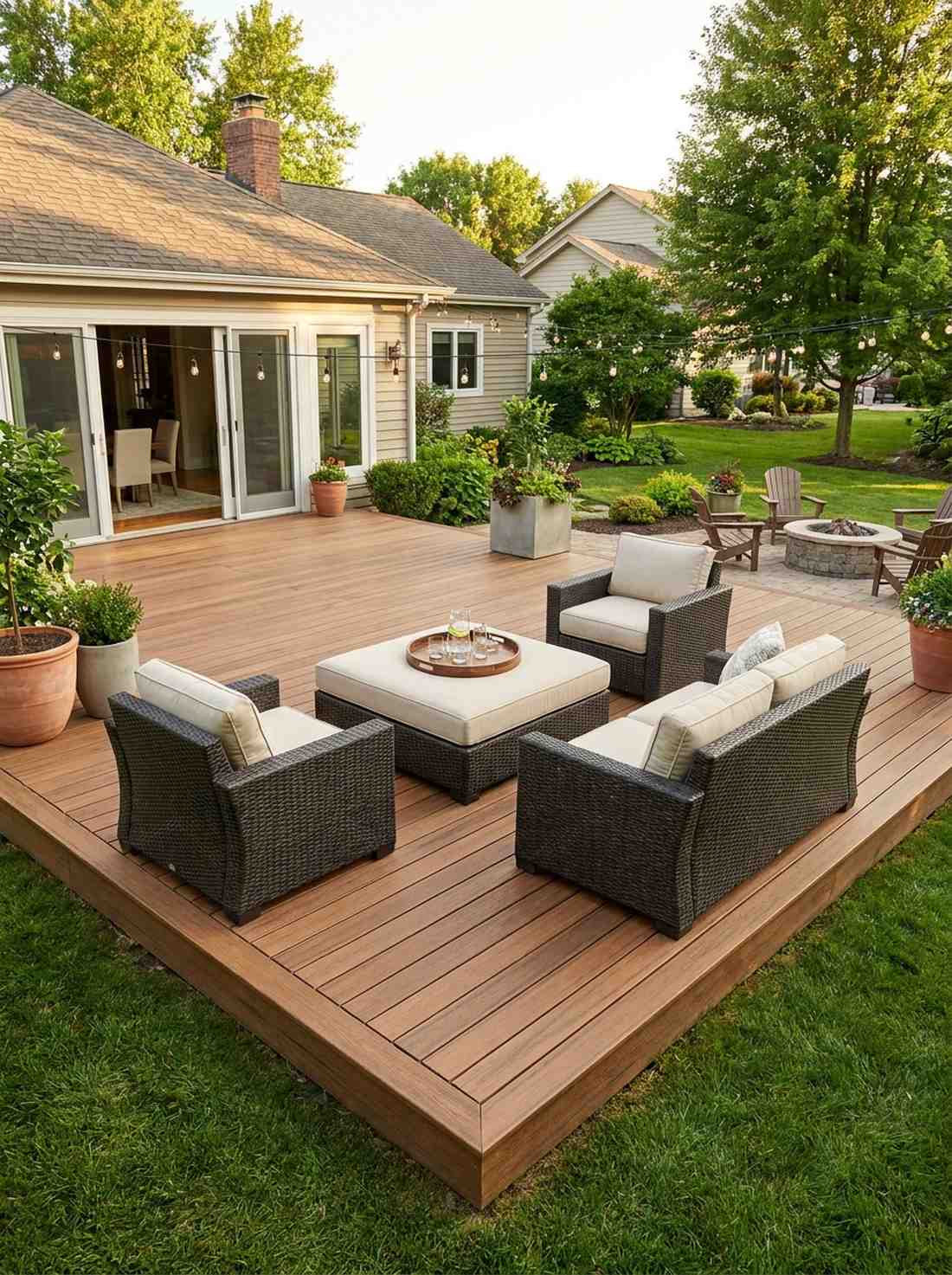 four piece deep seating set