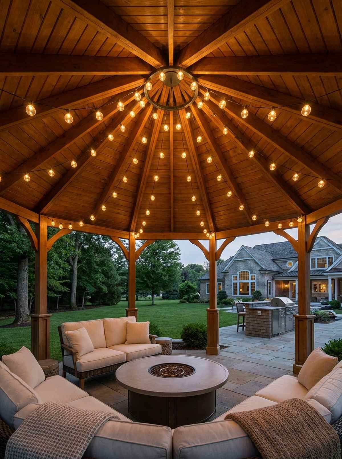 gazebo swag lights