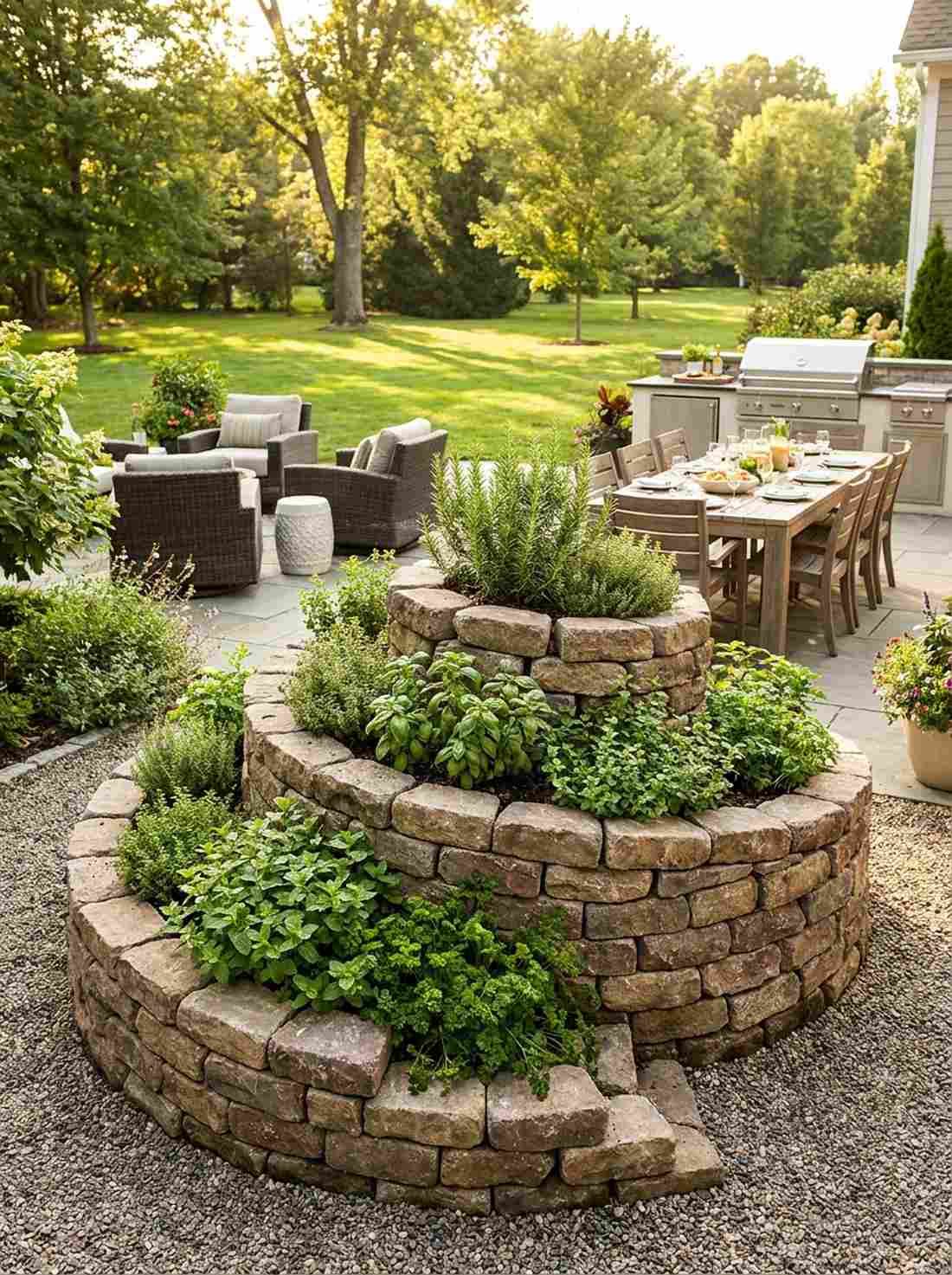 herb spiral garden