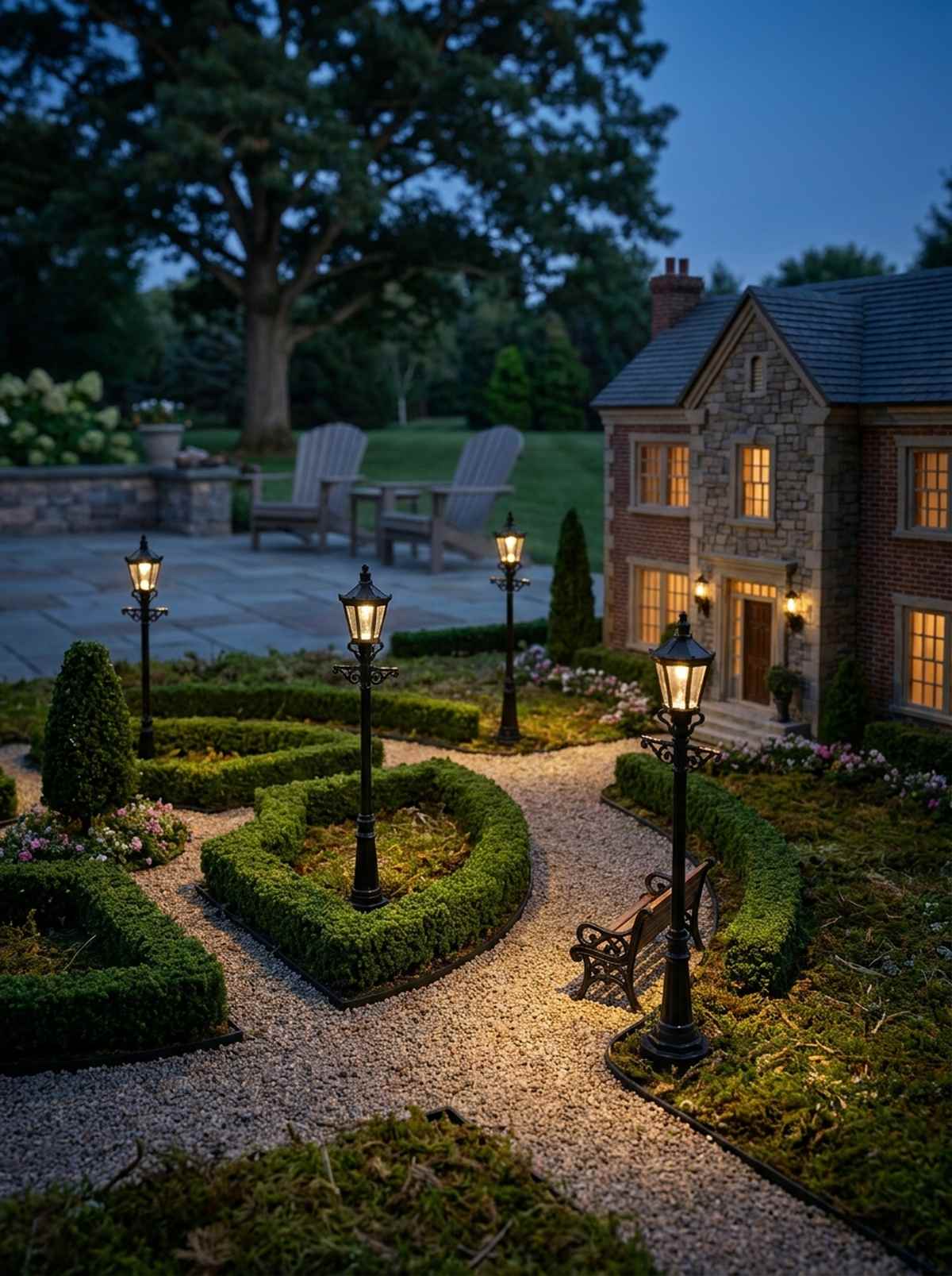 miniature lamp post stakes
