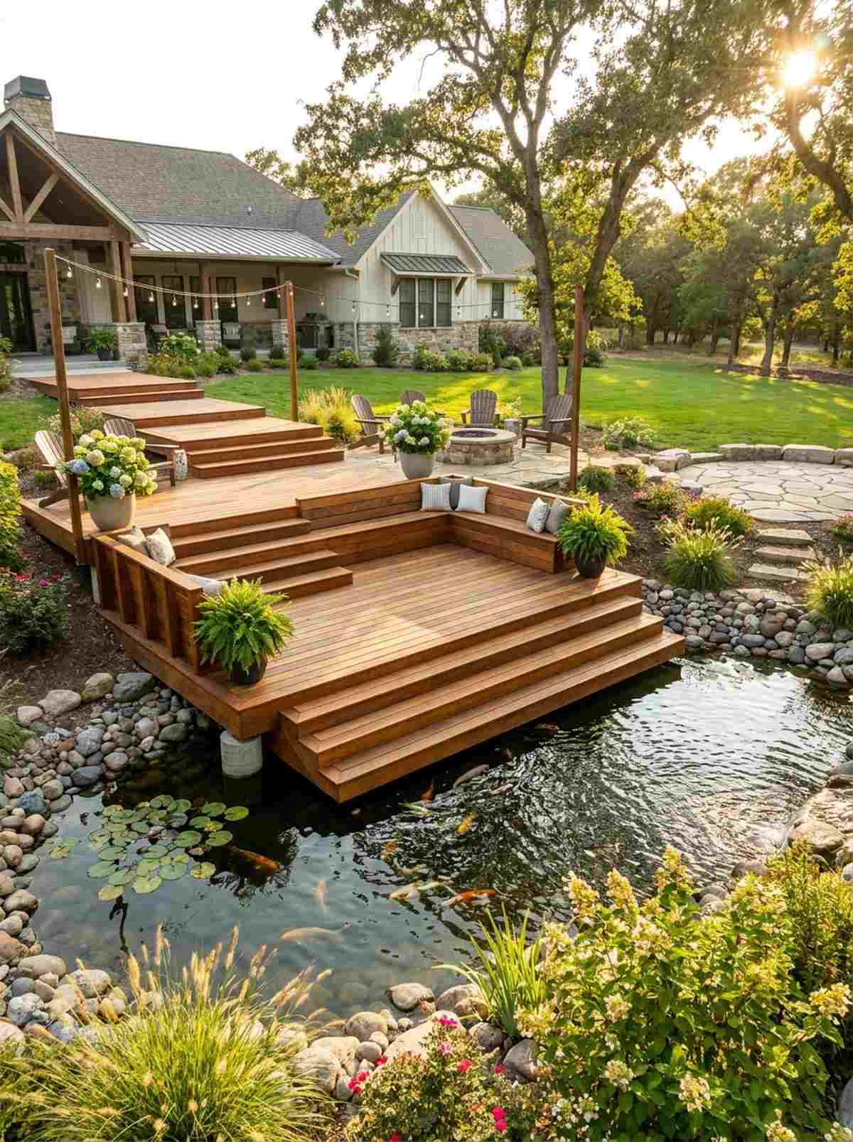 multi level terraced bridge