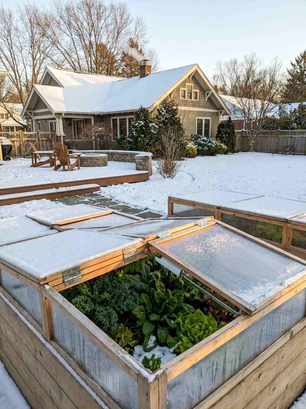season extension cold frame beds