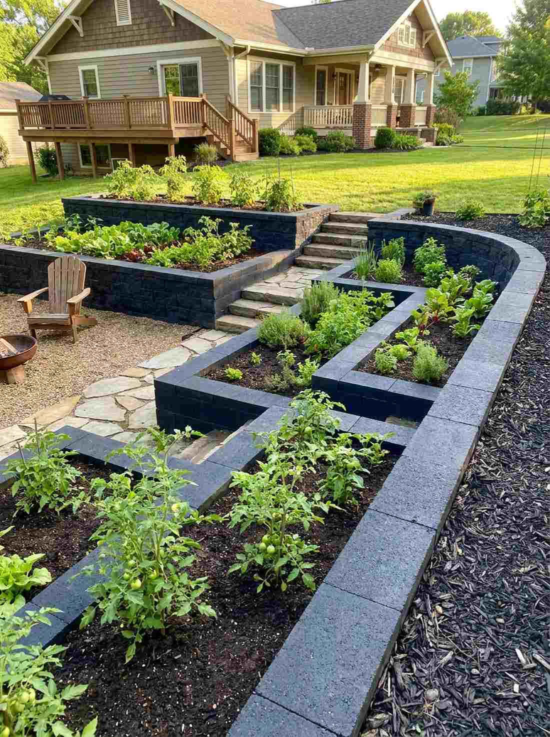 solar collection terraces