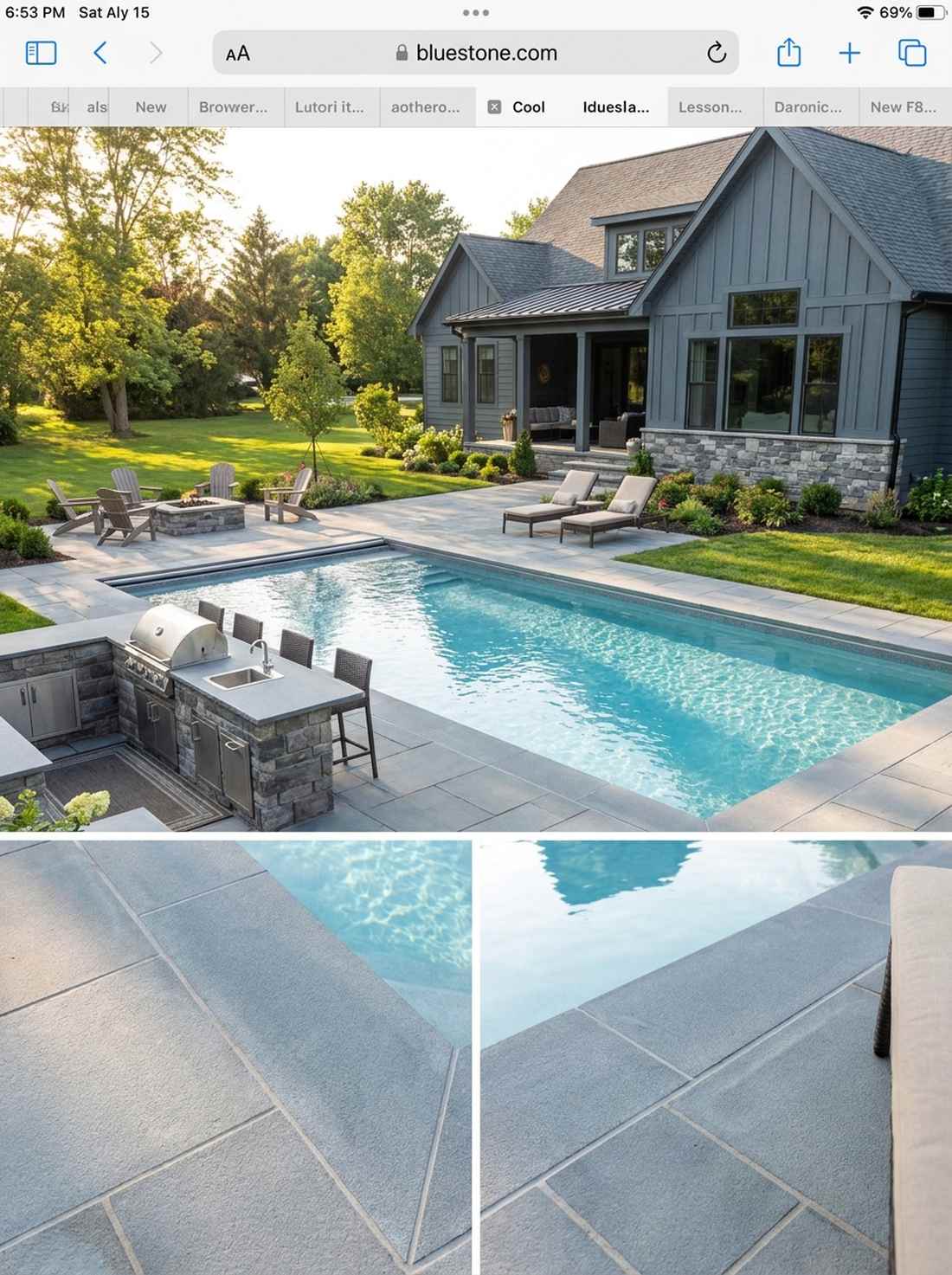 bluestone thermal finish edging