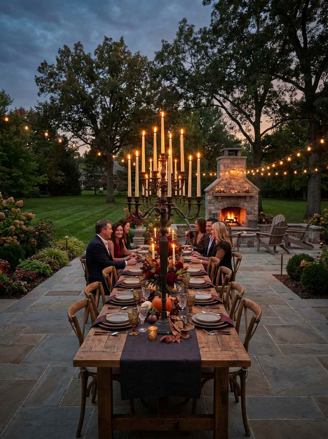 candelabras with taper candles