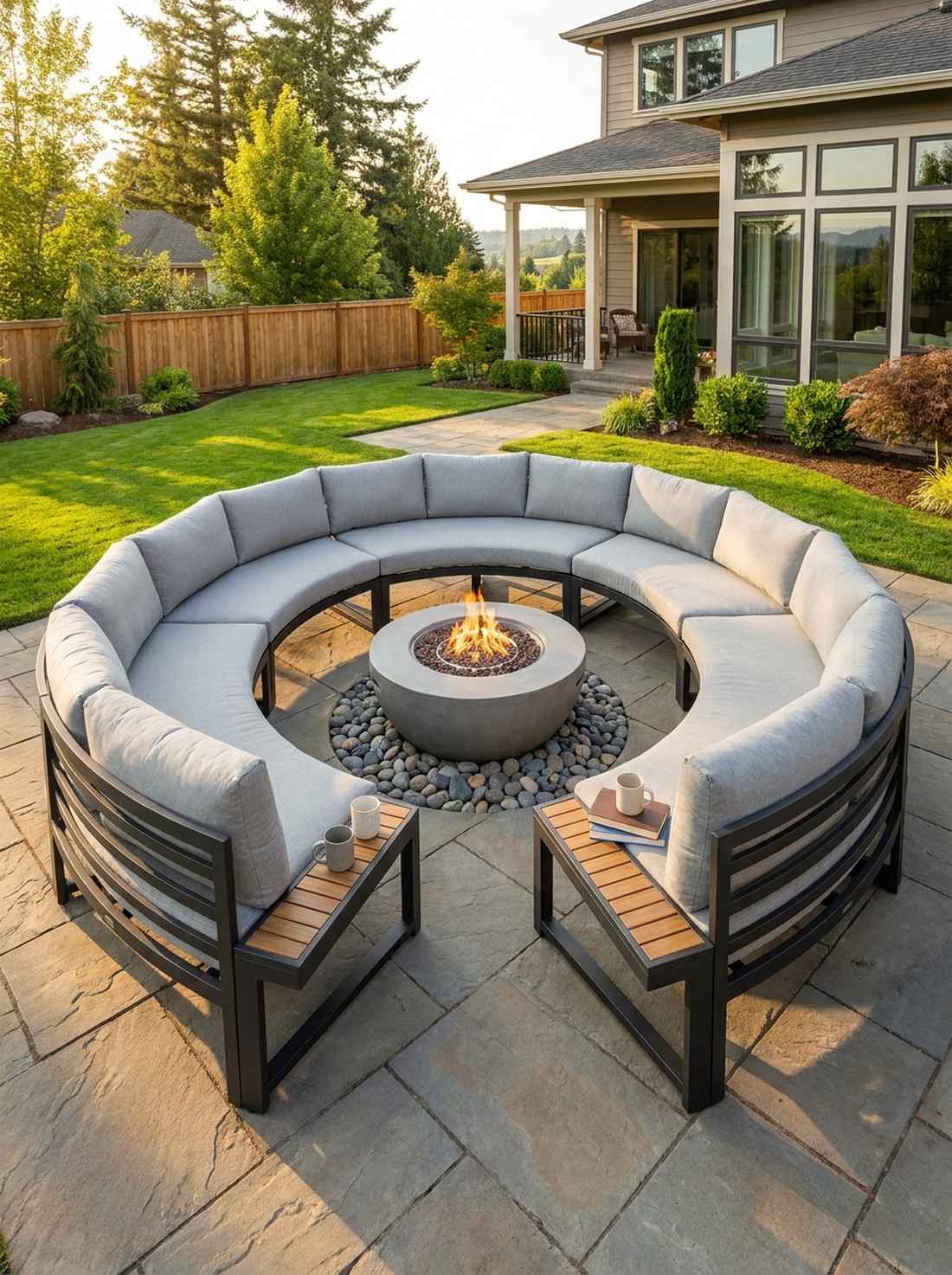 curved conversation sofa