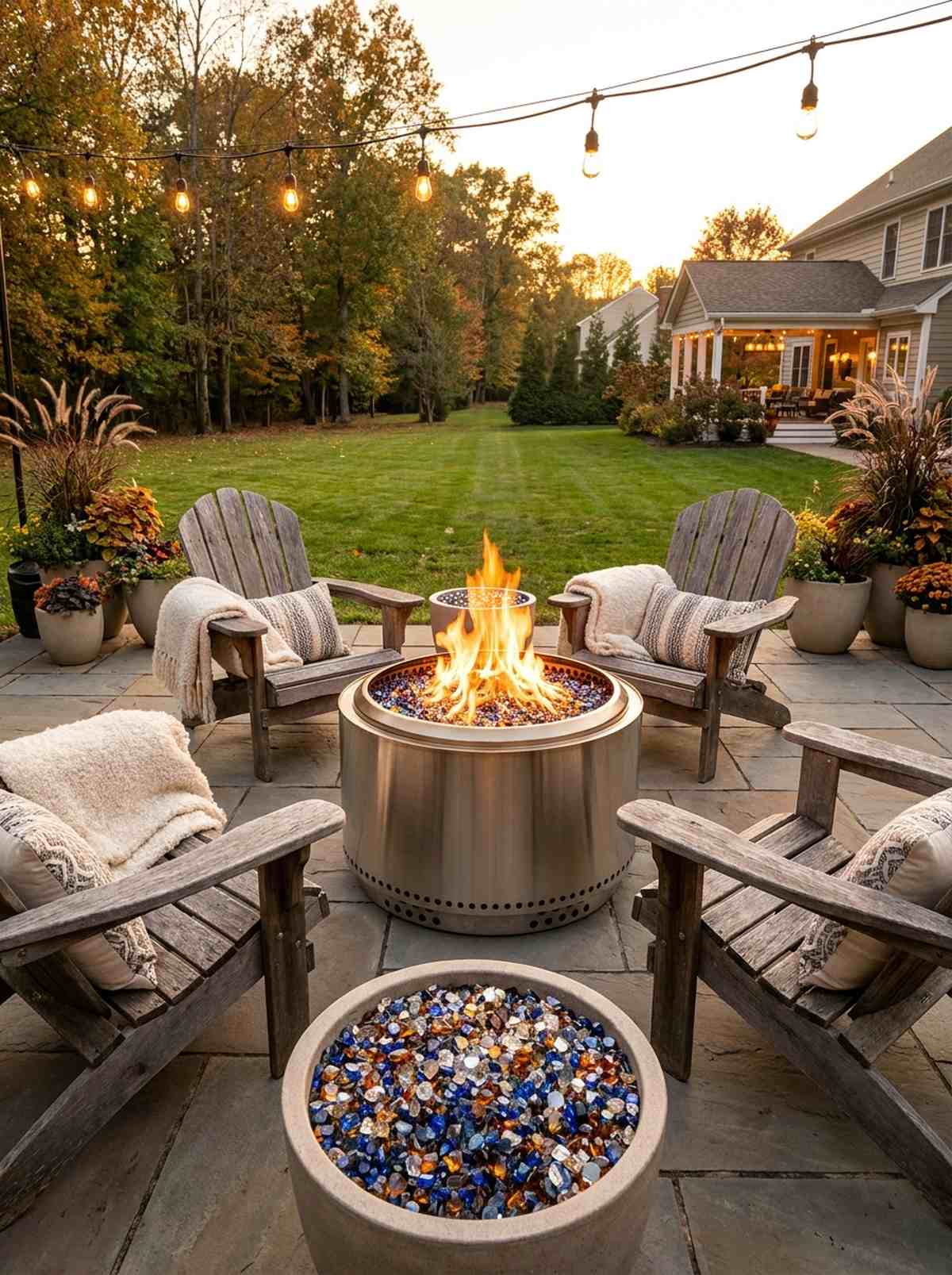 fire pit ambient lighting