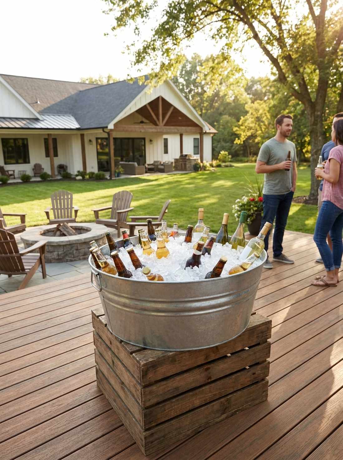 galvanized tub beverage coolers