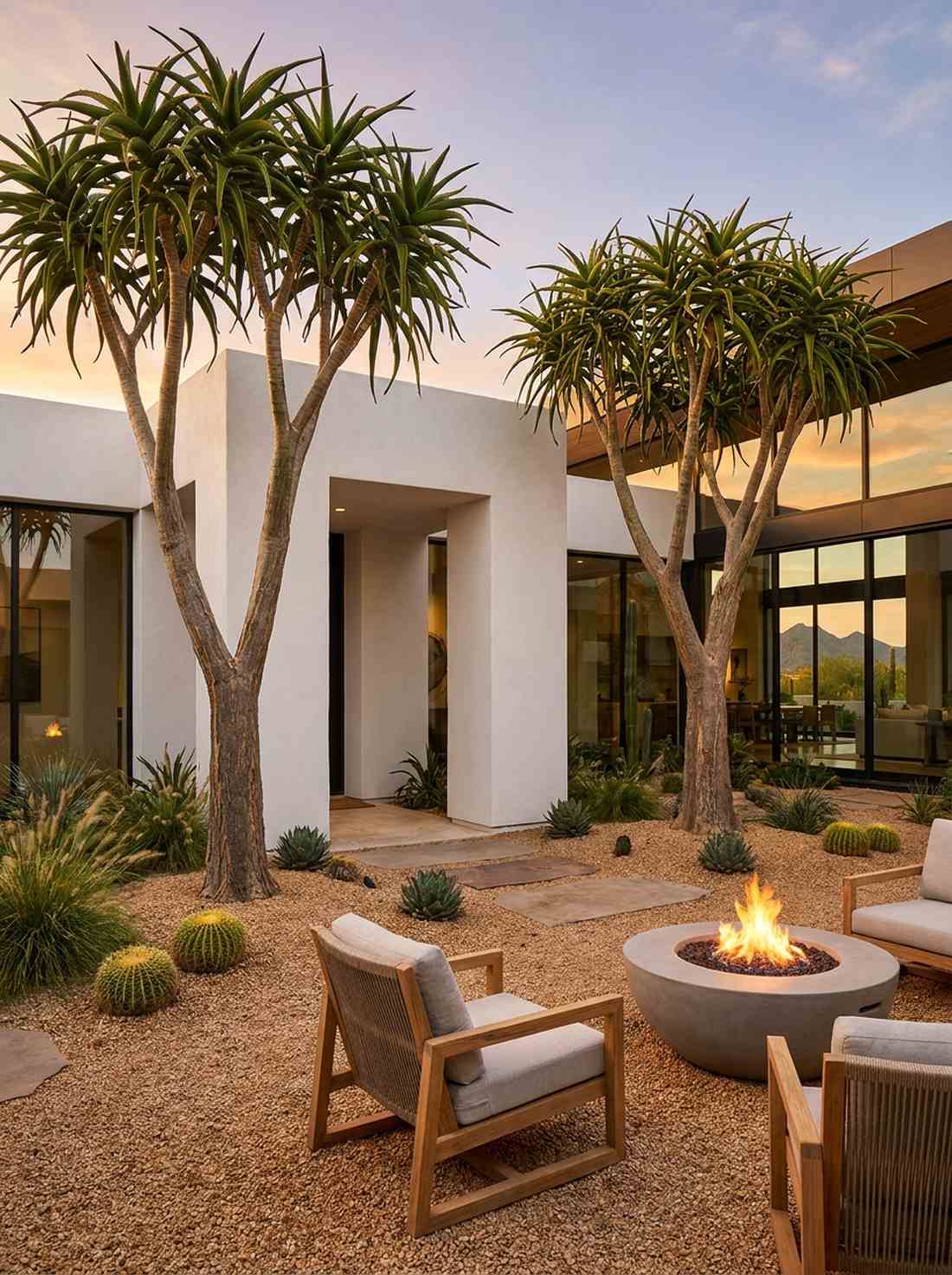 tree aloe vertical accents