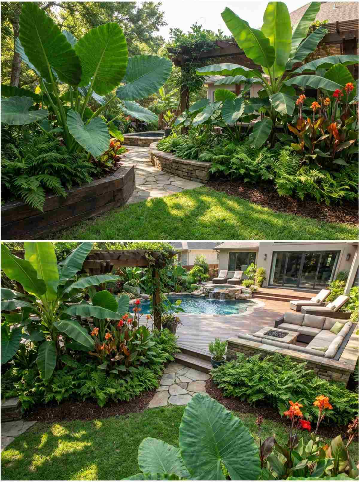 tropical foliage garden