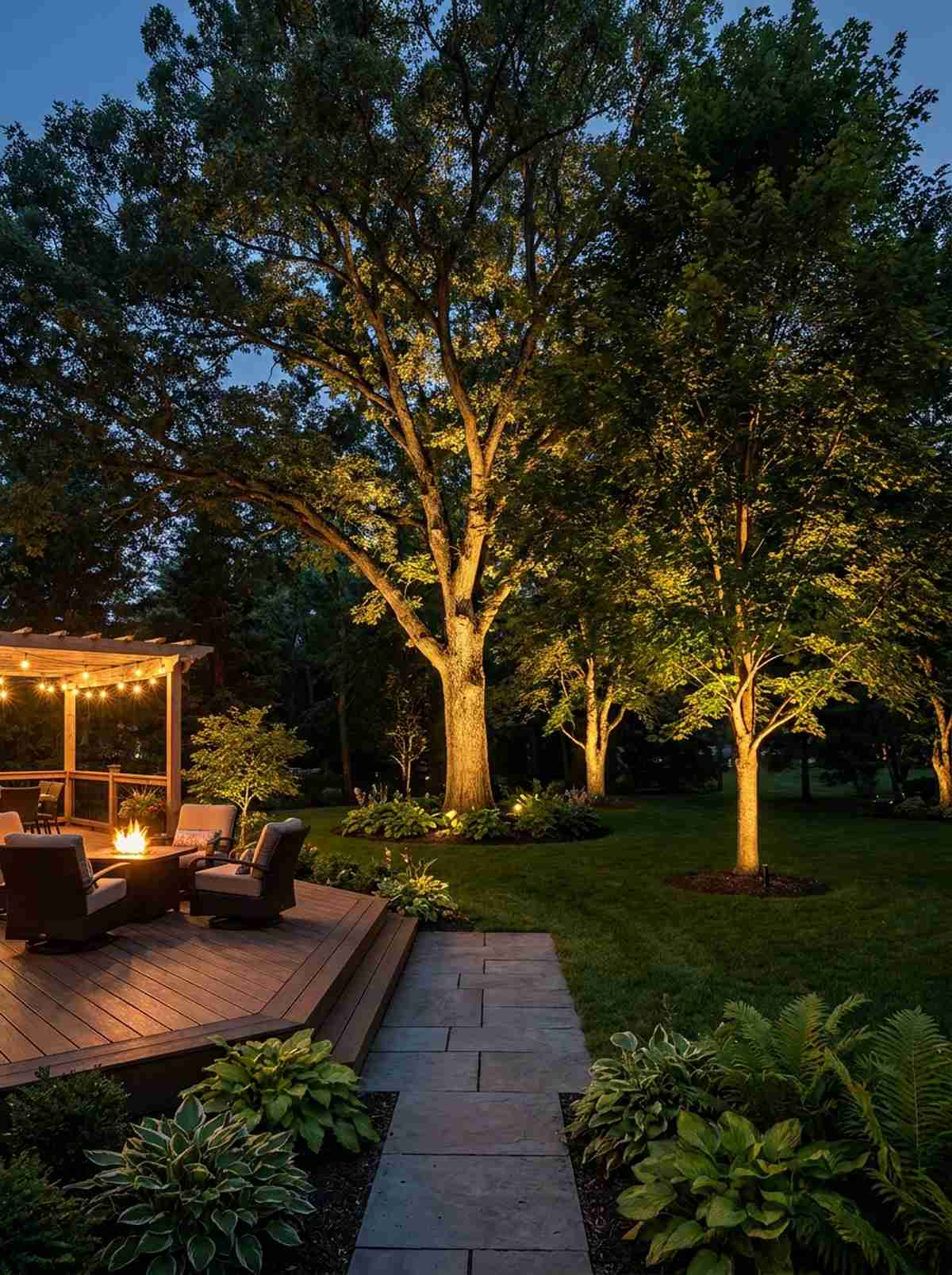 uplighting for specimen trees