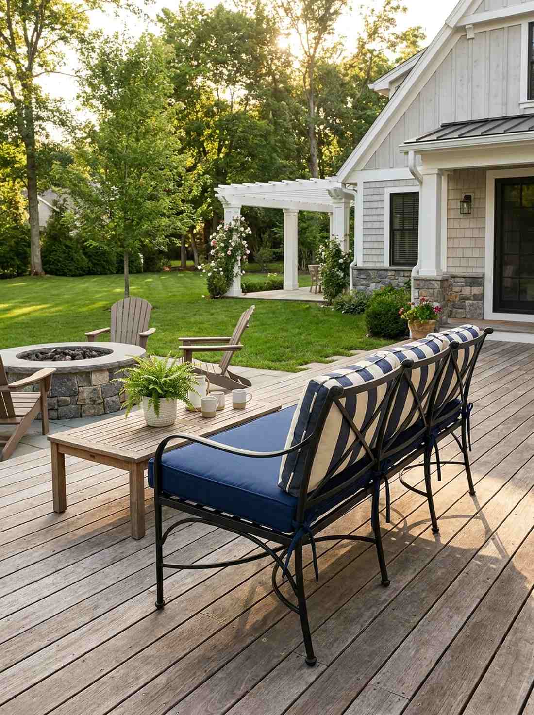 bench cushions with attached pillows