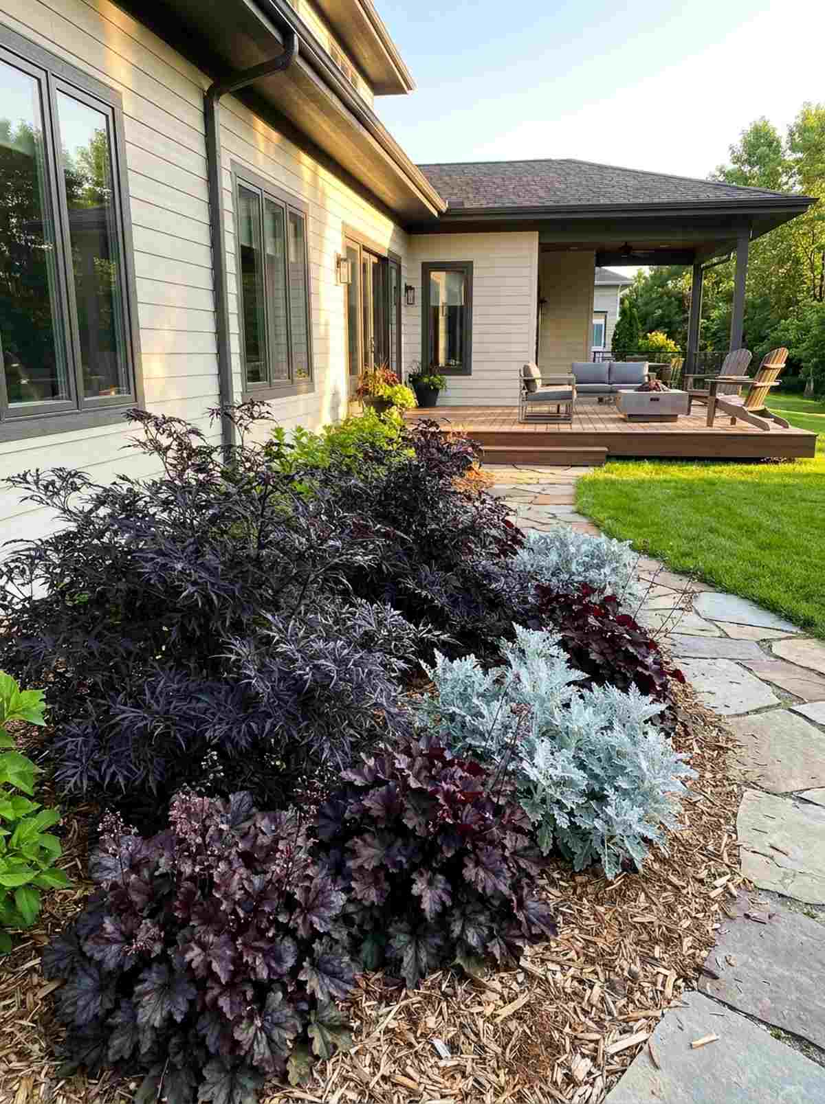 black foliage scheme