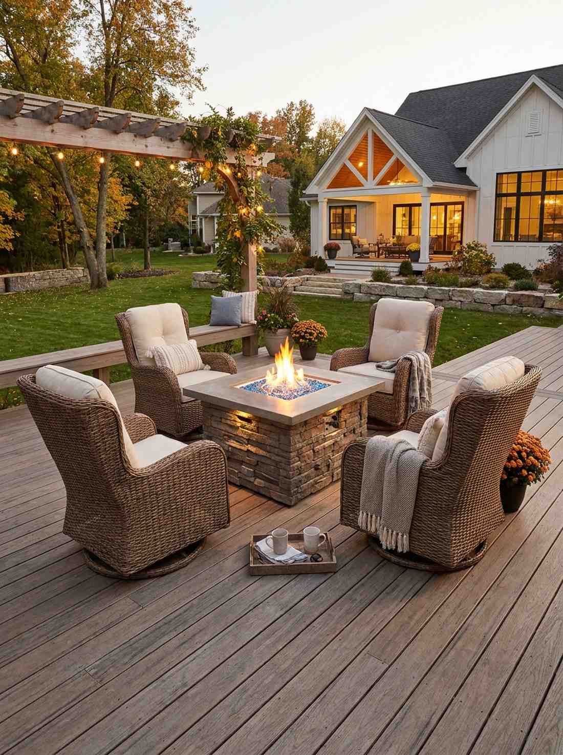 chat set fire pit