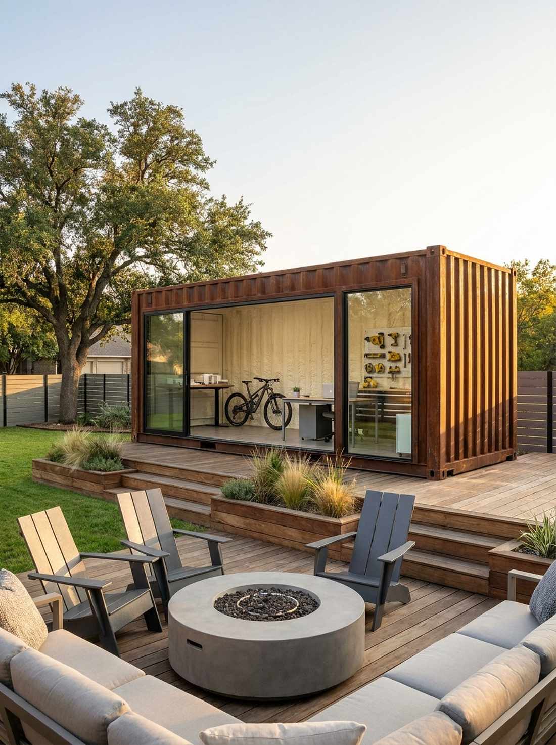 container based studio conversion