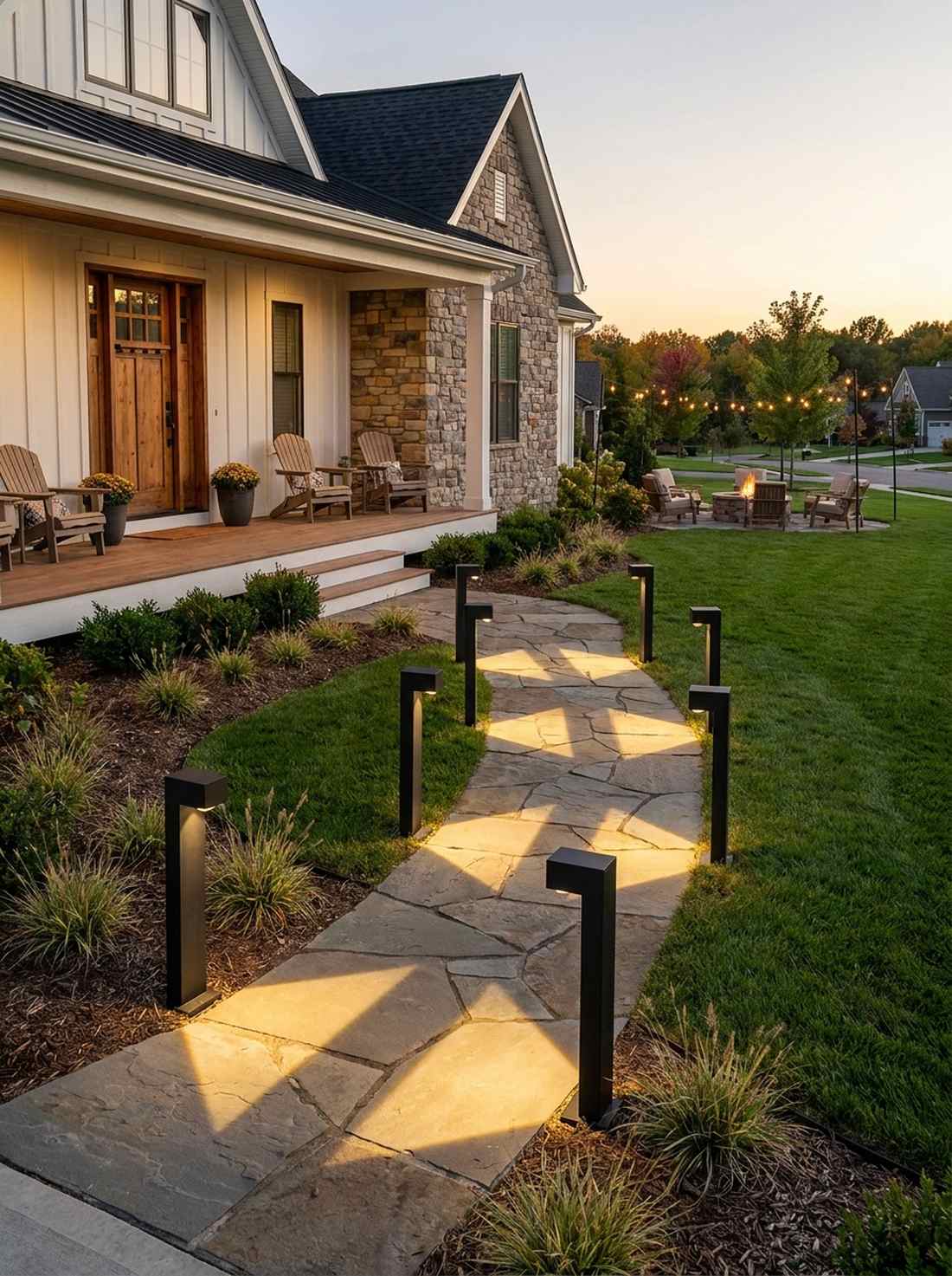 cubic pathway bollards