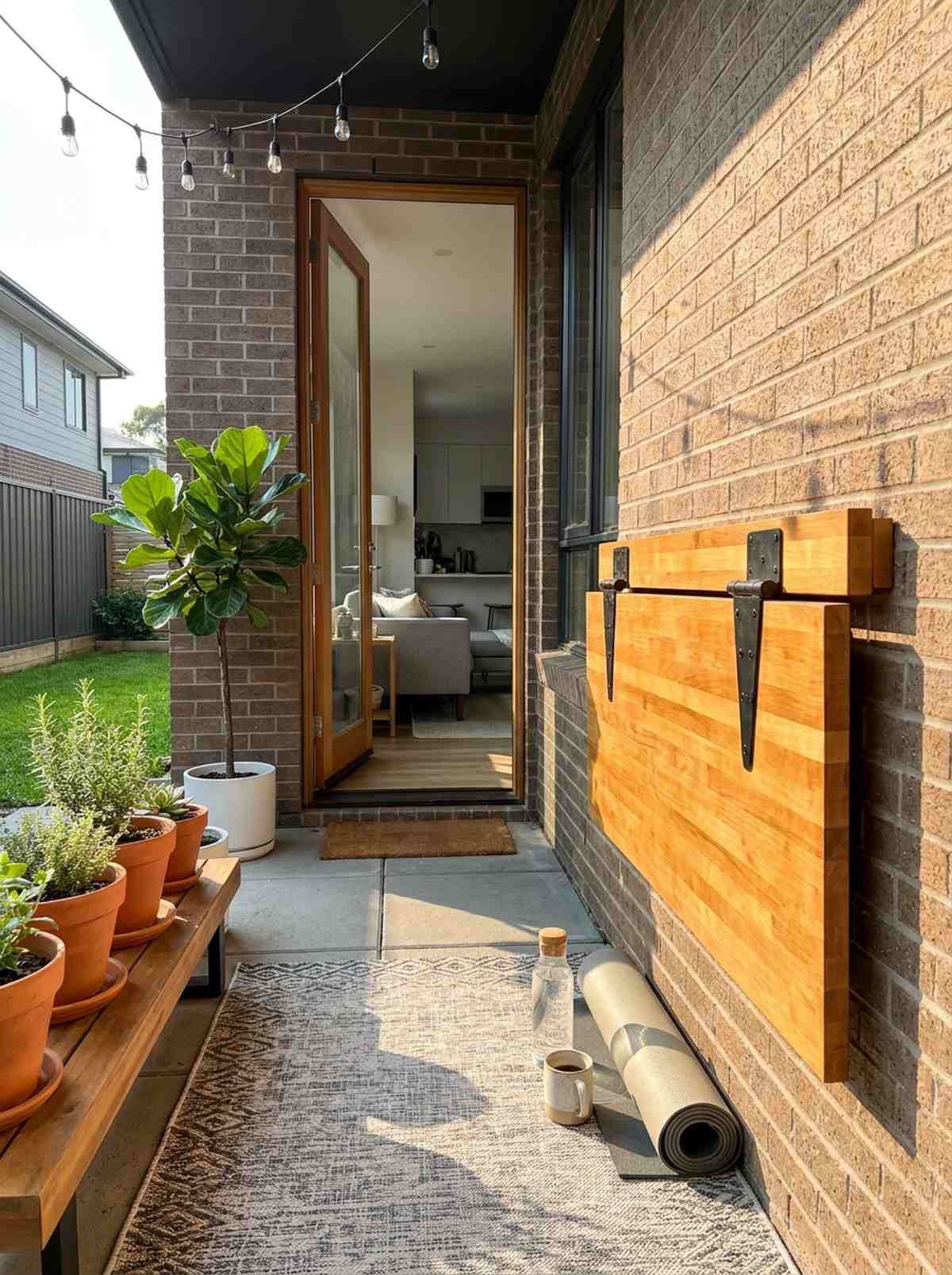 fold down wall table system