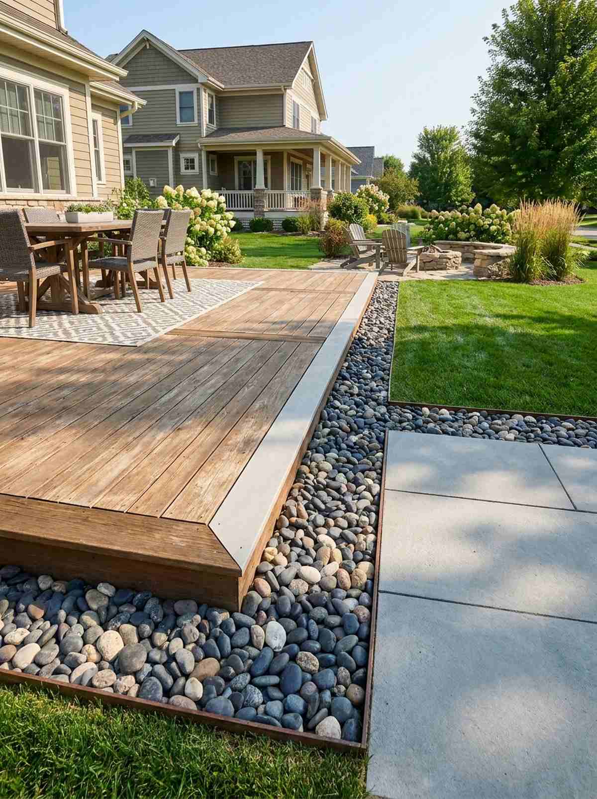 mixed material transitions