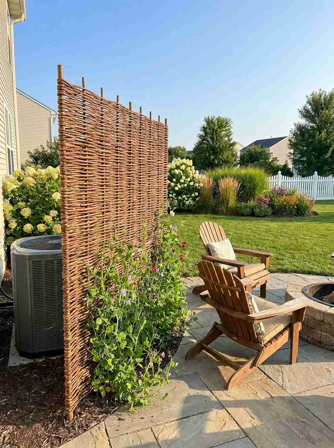 woven willow trellis panel