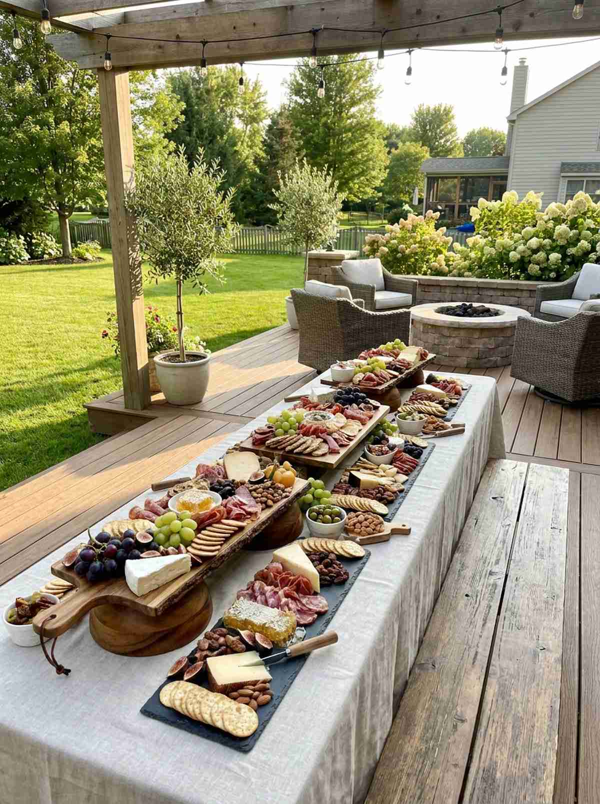 charcuterie display table