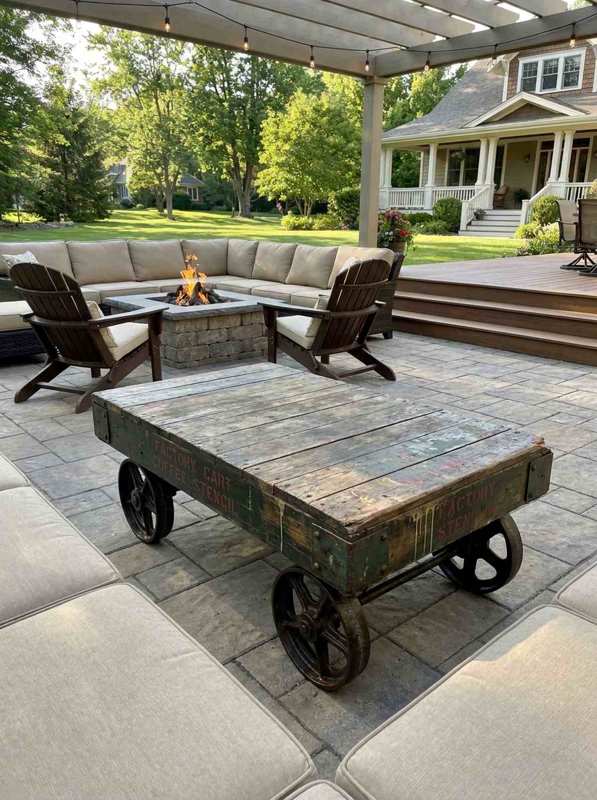 factory cart coffee table