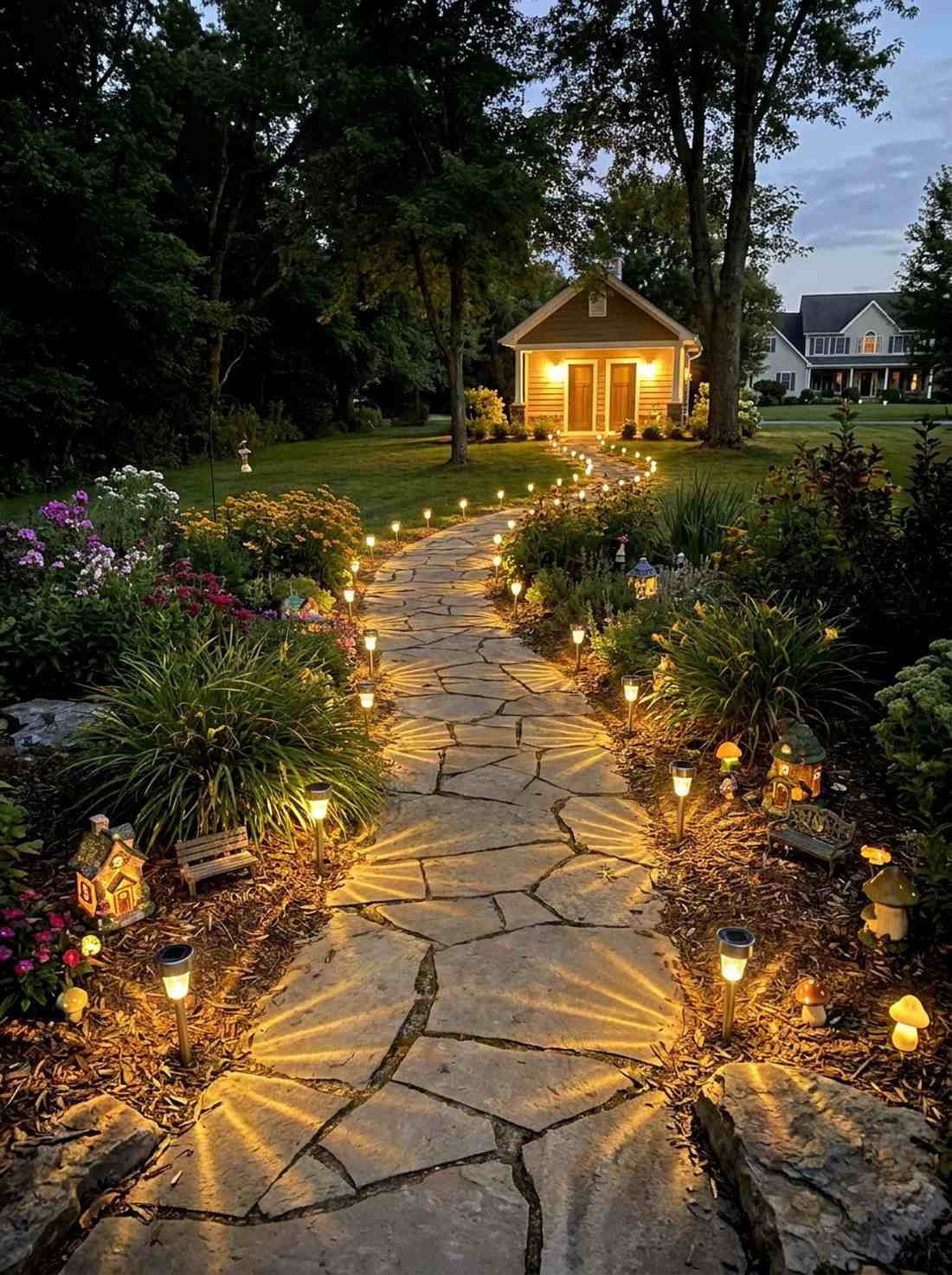 garden pathway lighting to facilities