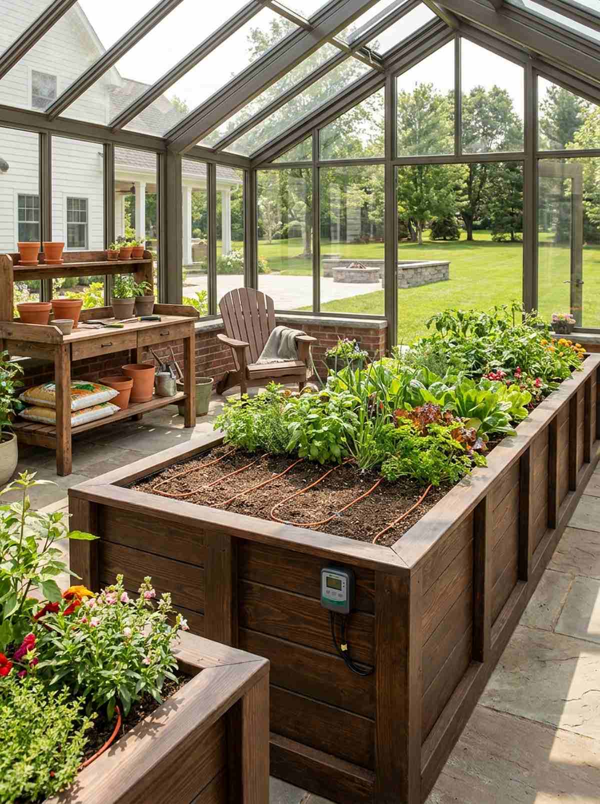 greenhouse integrated beds