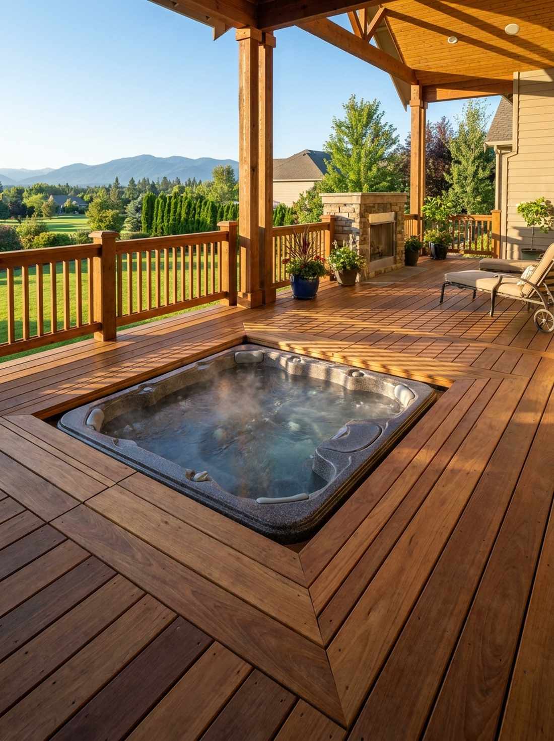 hot tub recessed installations