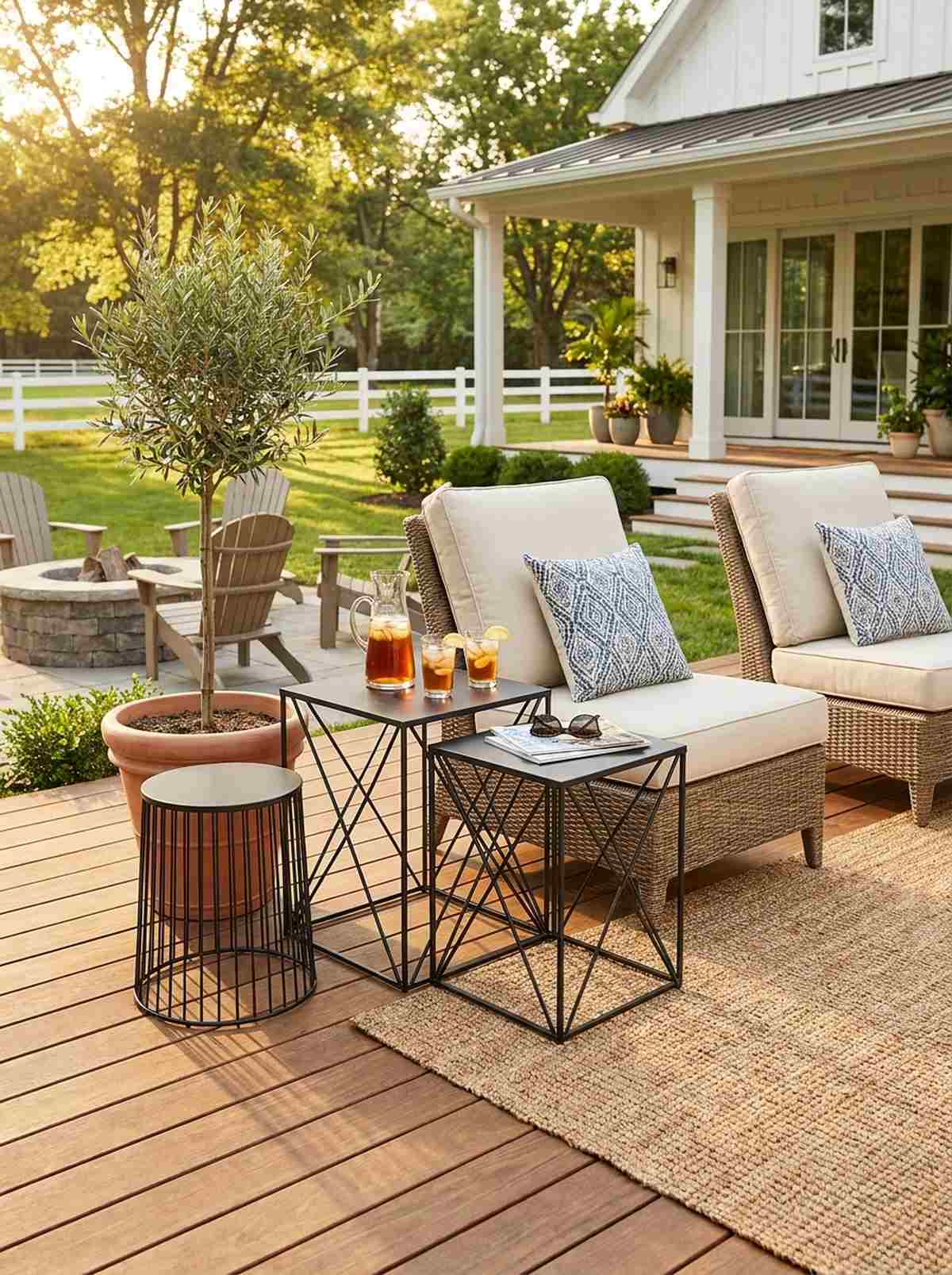 nesting table trio