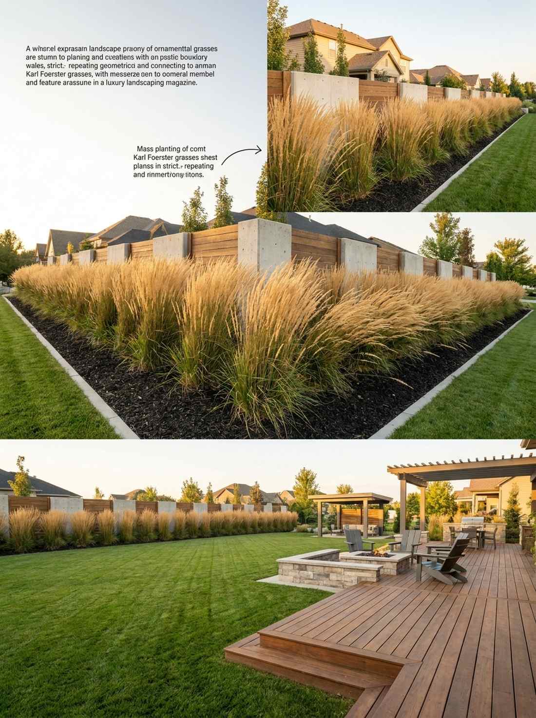 ornamental grass mass plantings